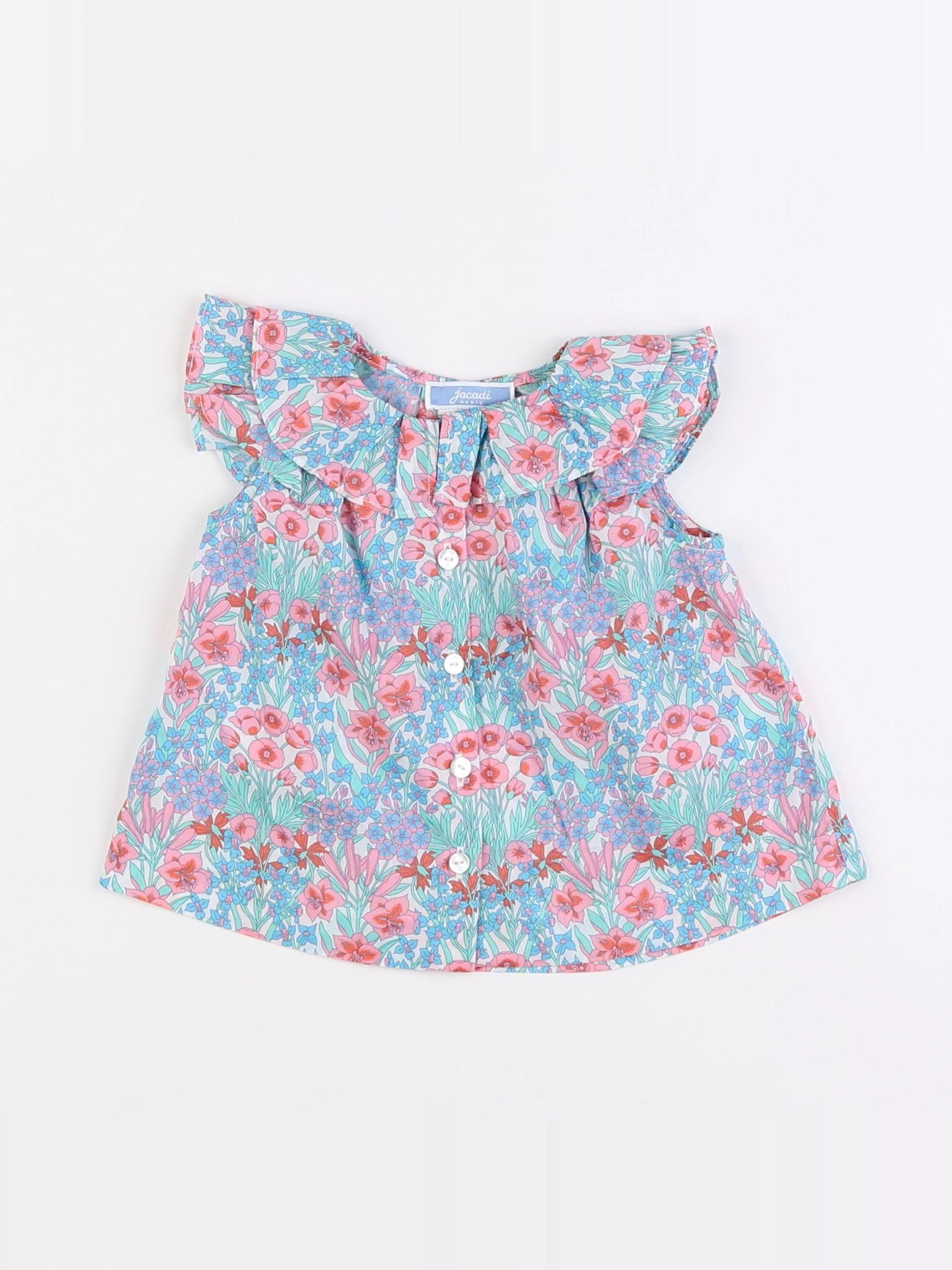 Jacadi - blouse liberty multicolore - 6 mois