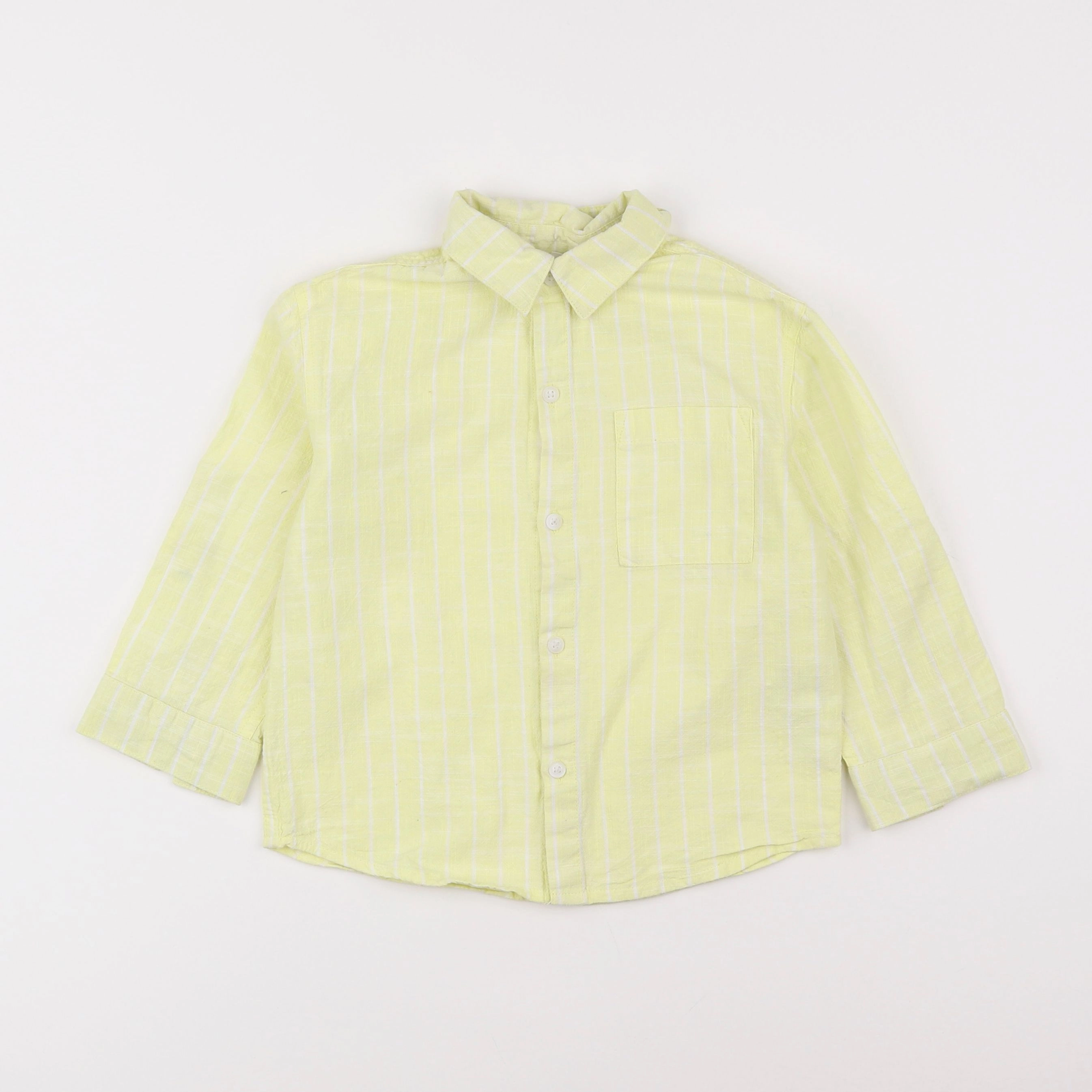 Vertbaudet - chemise jaune - 5 ans