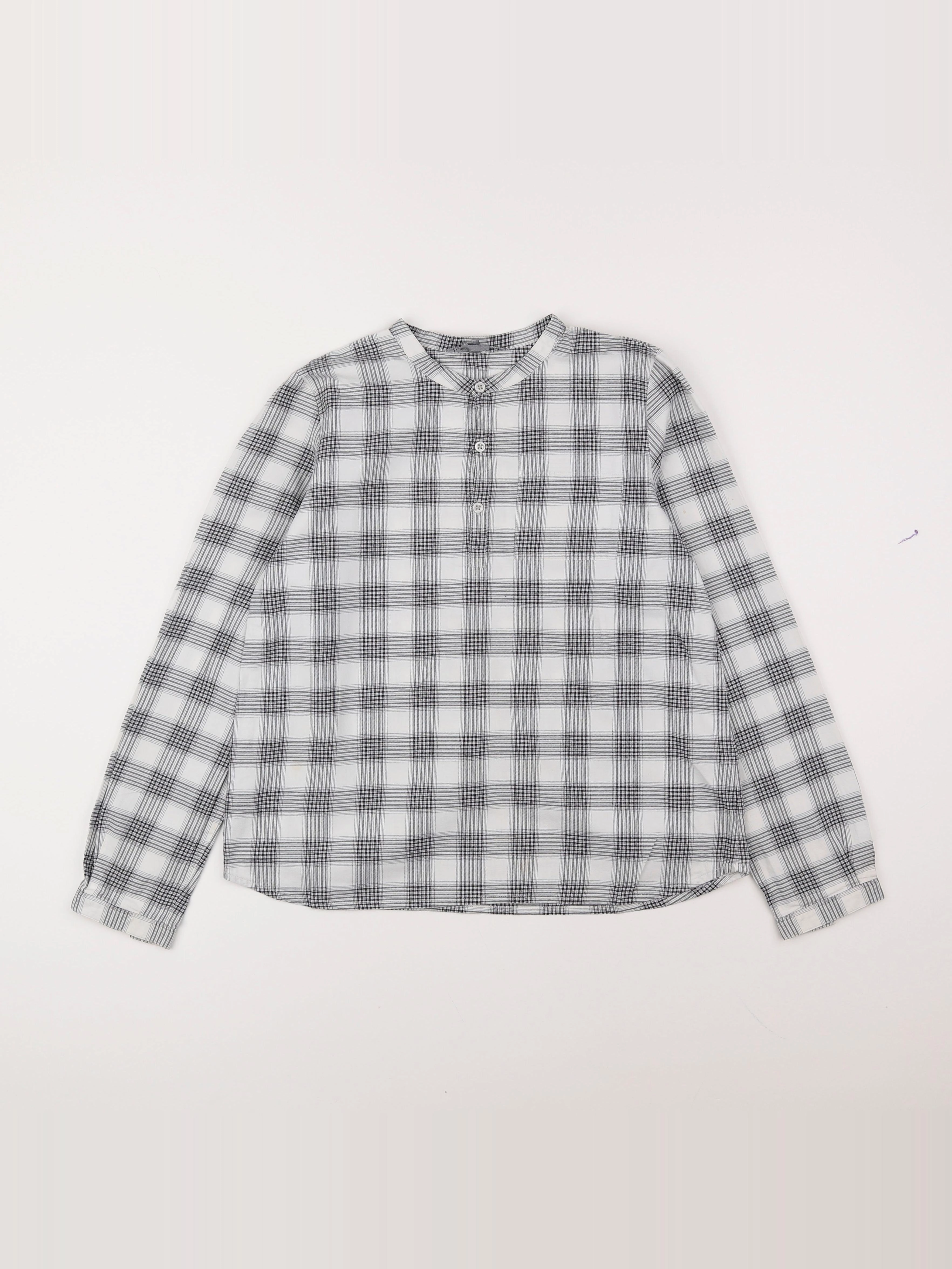 Bonpoint - blouse blanc, gris - 12 ans
