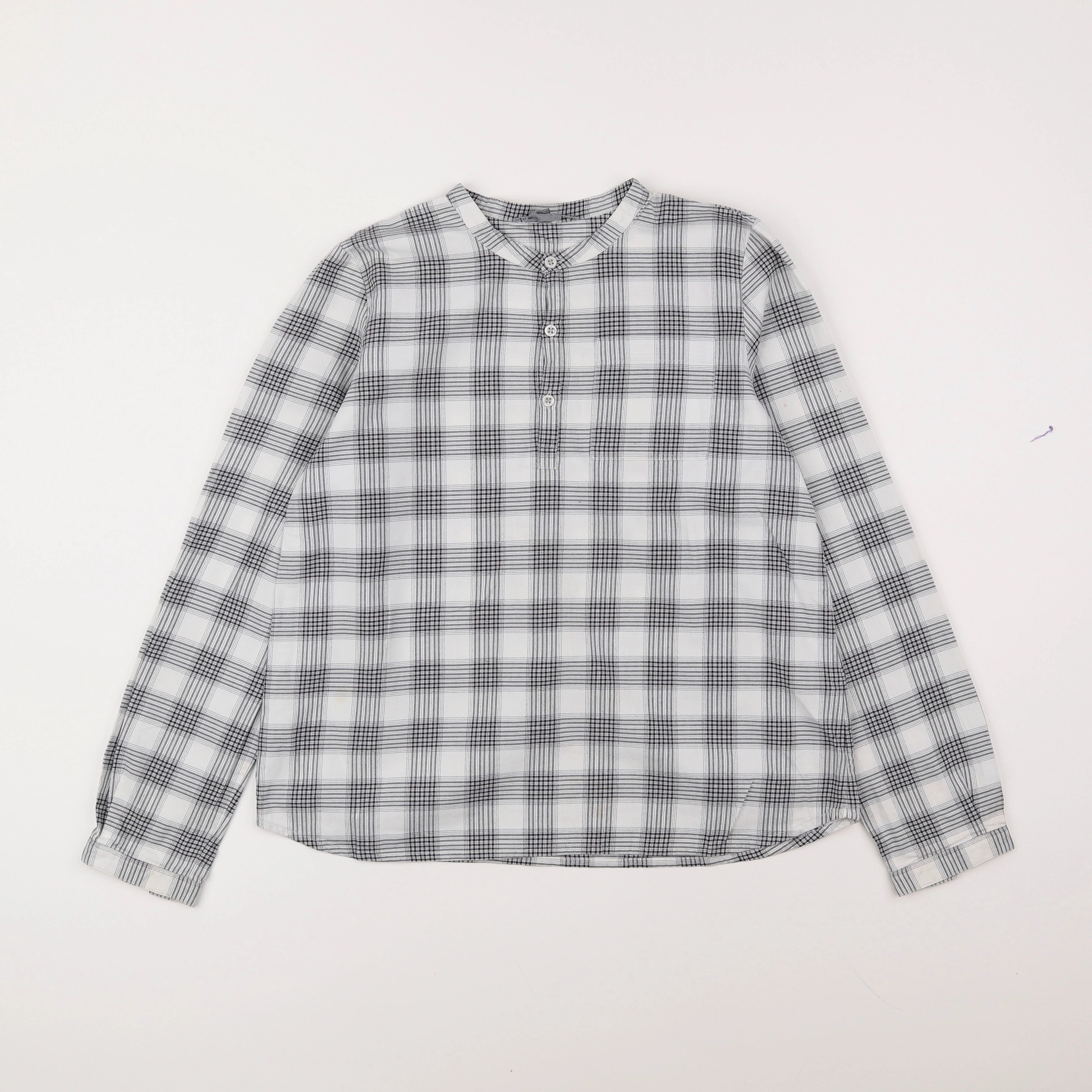 Bonpoint - blouse blanc, gris - 12 ans