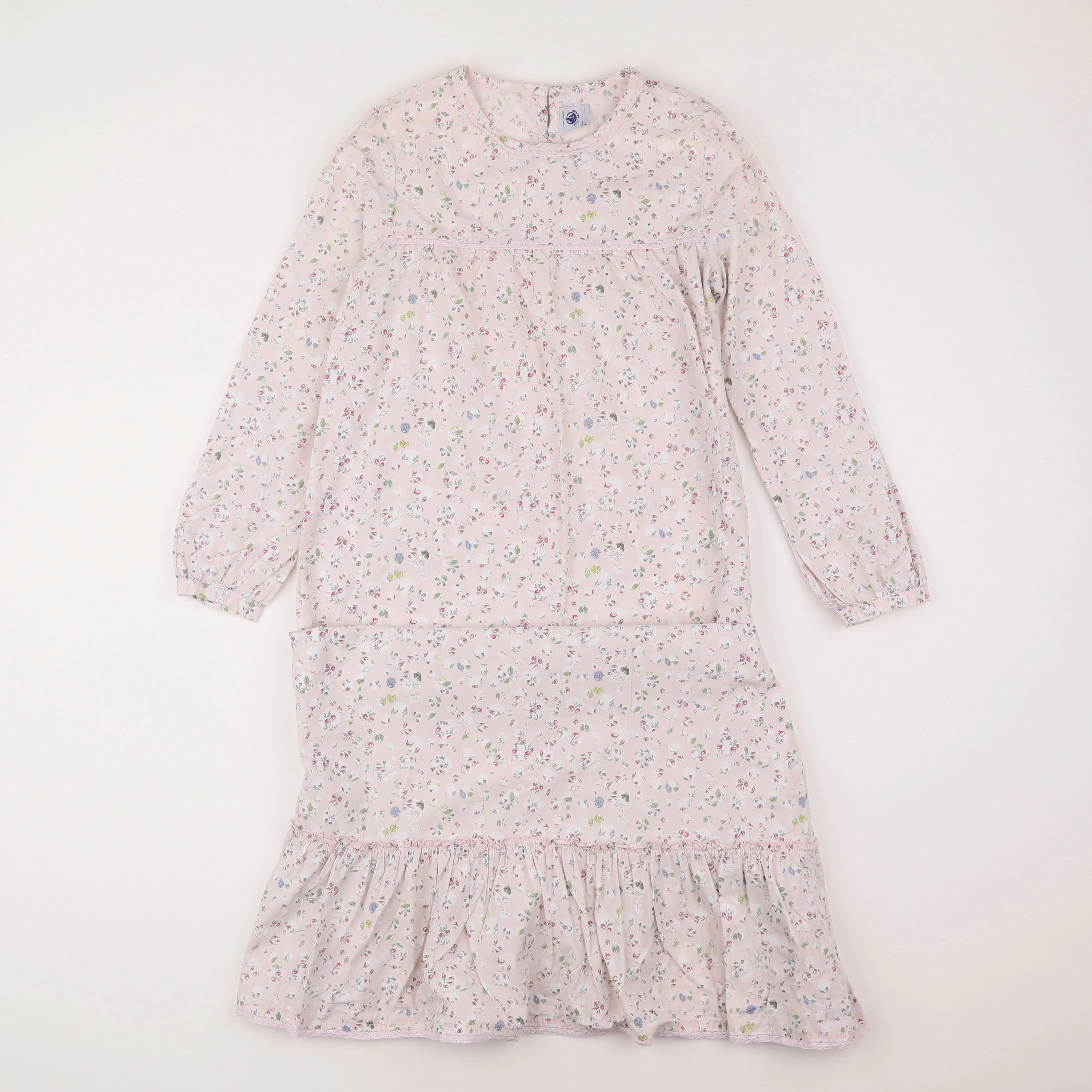 Petit Bateau - chemise de nuit rose - 10 ans