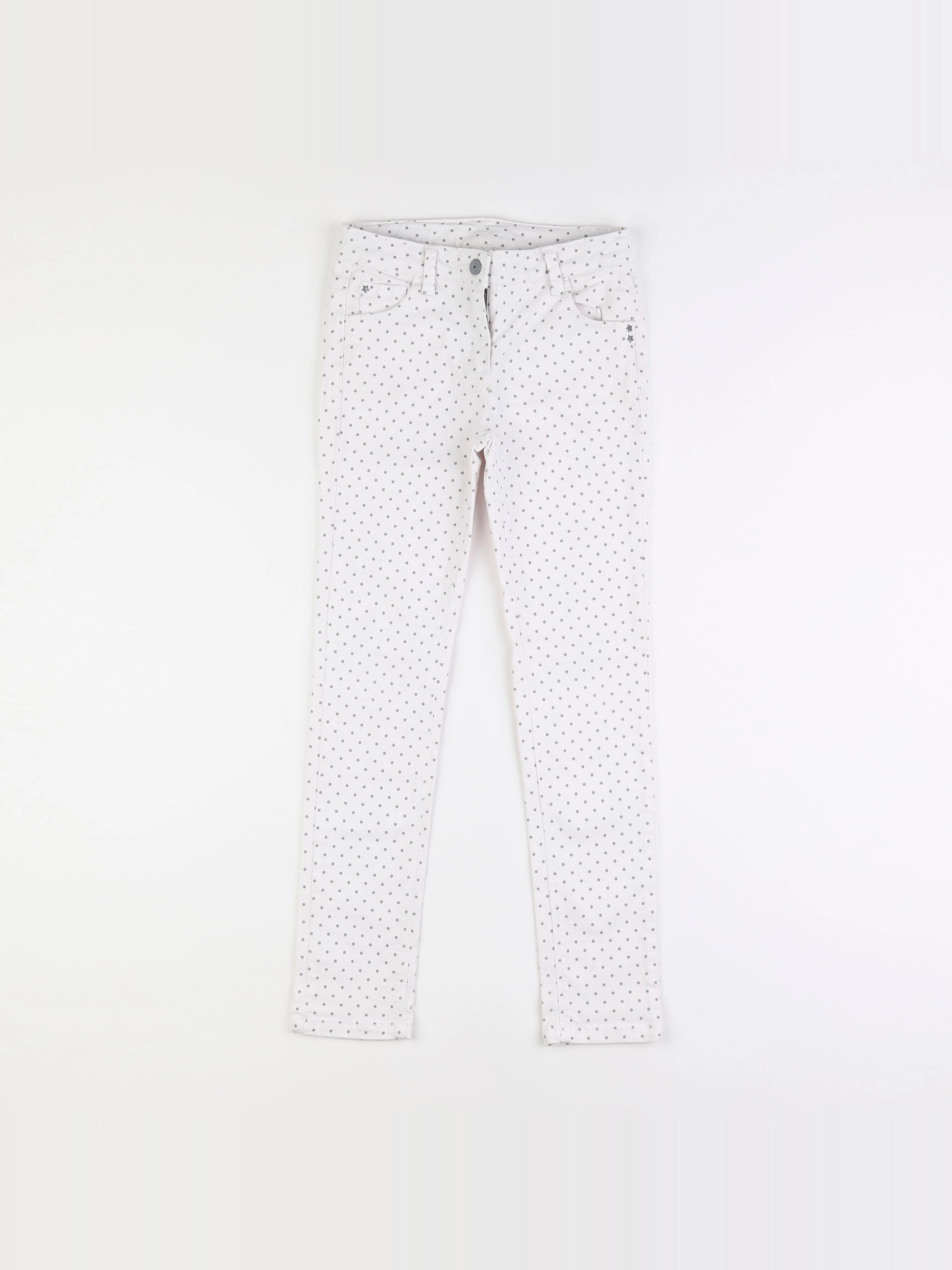 Vertbaudet - pantalon blanc - 9 ans