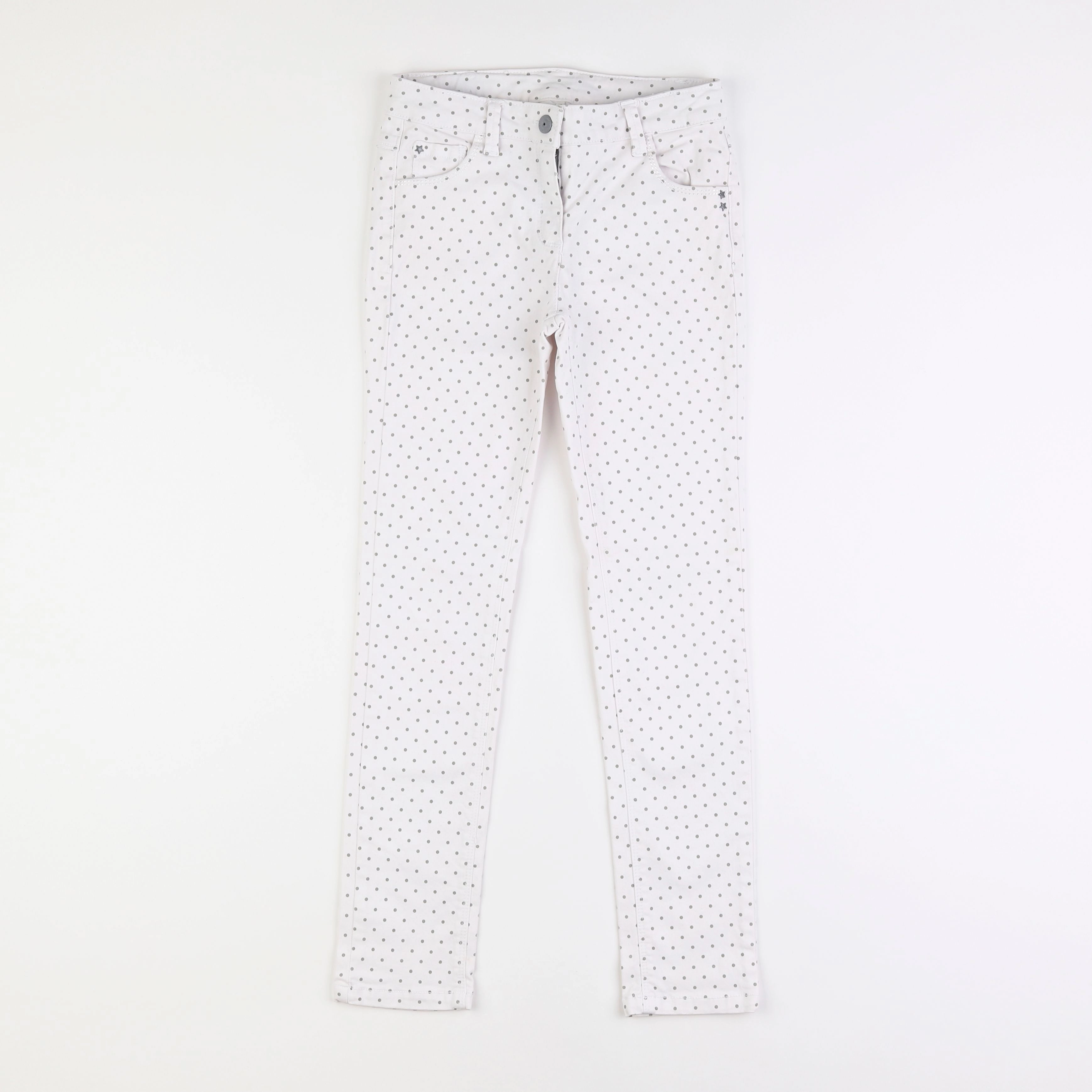 Vertbaudet - pantalon blanc - 9 ans