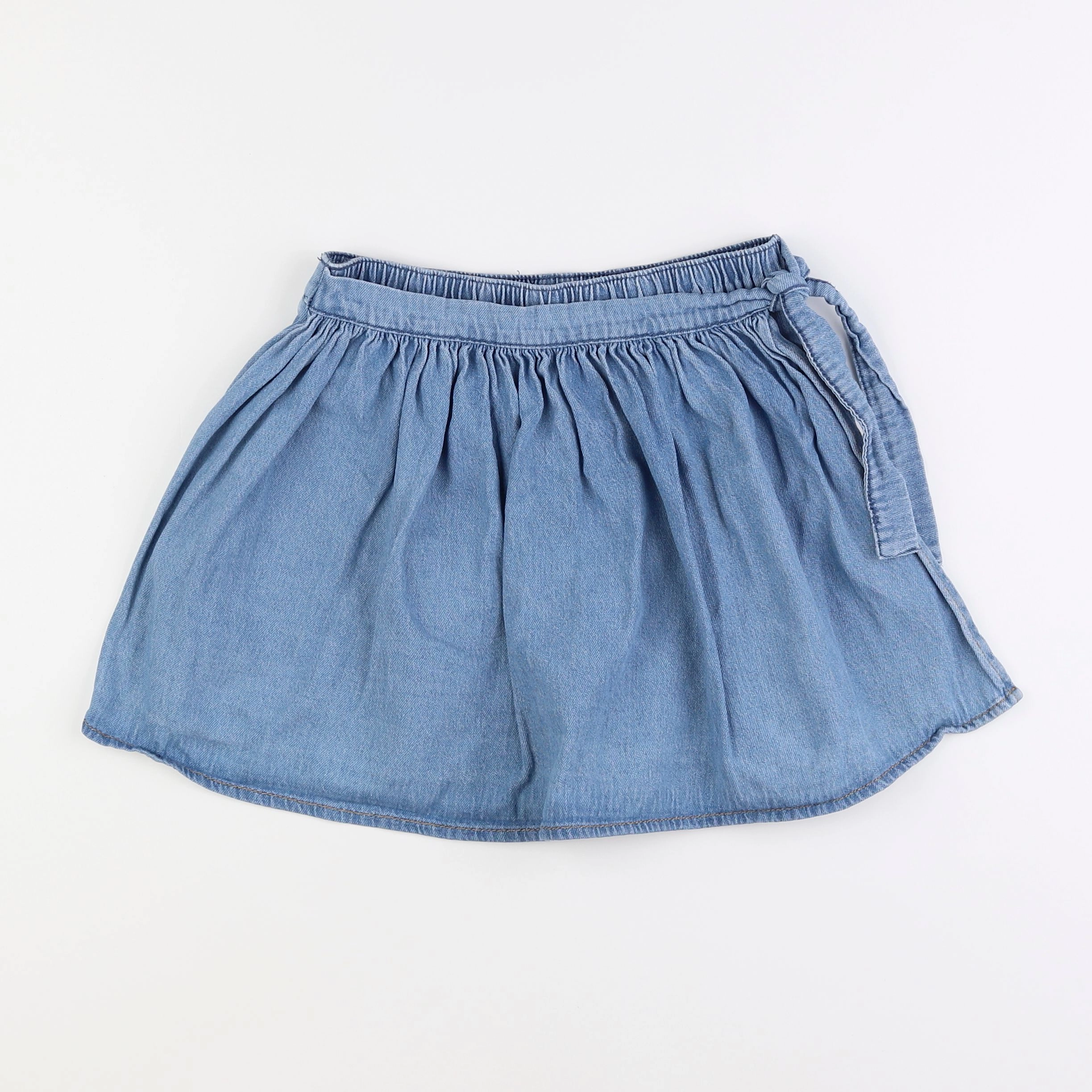 Vertbaudet - jupe short bleu - 9 ans