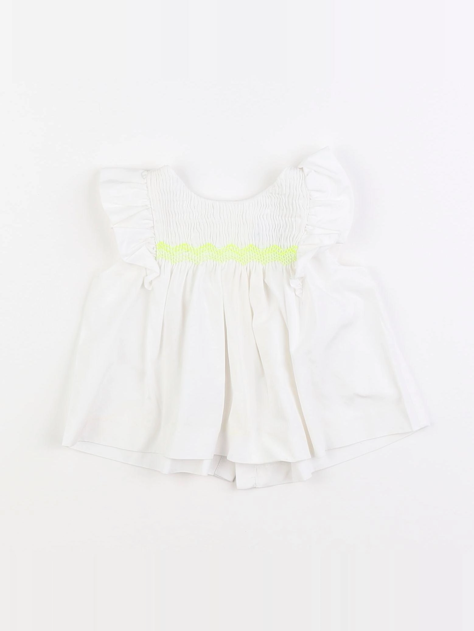 Jacadi - blouse blanc, jaune - 6 mois