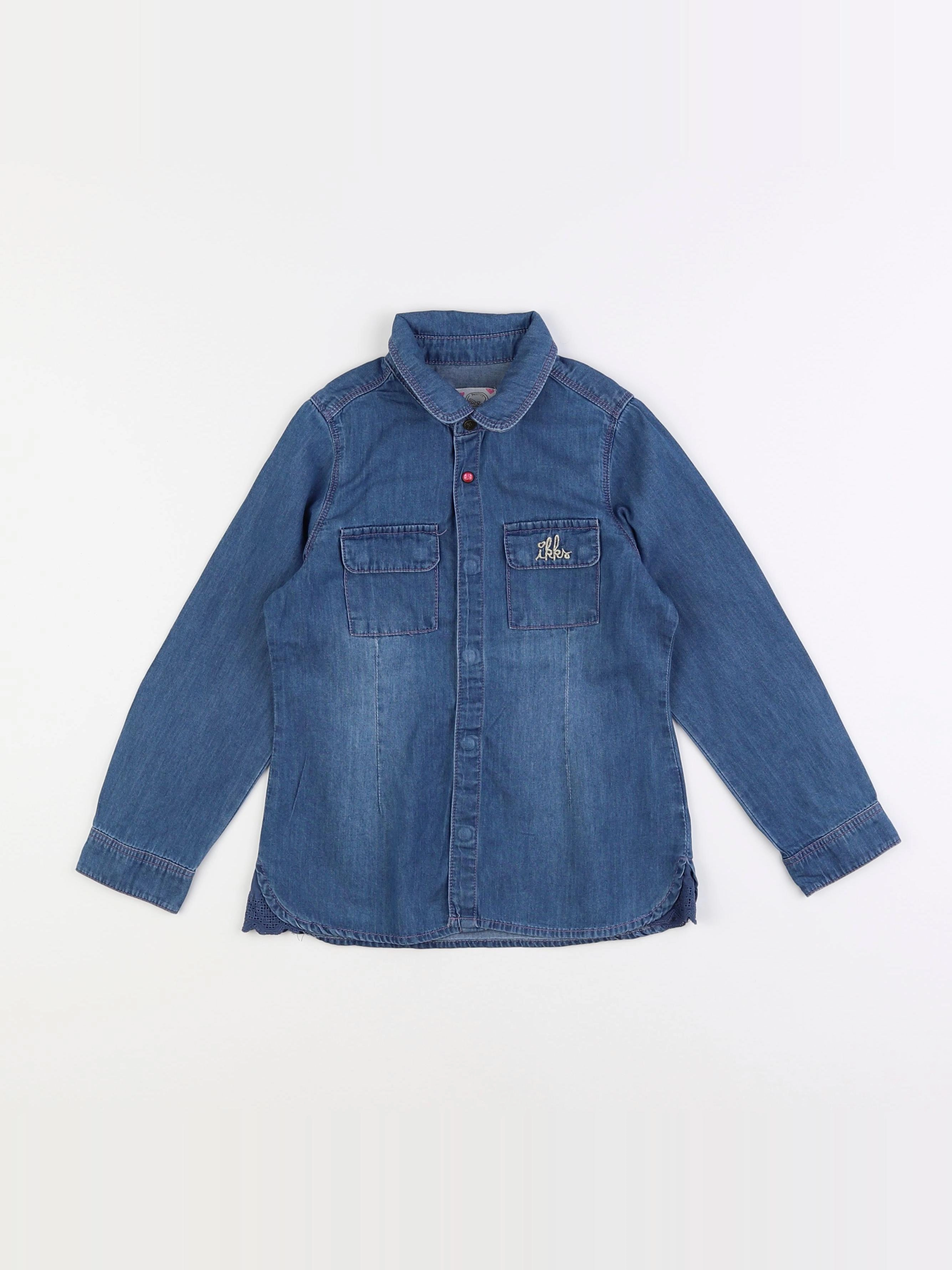 IKKS - chemise imprimé au dos bleu - 5 ans