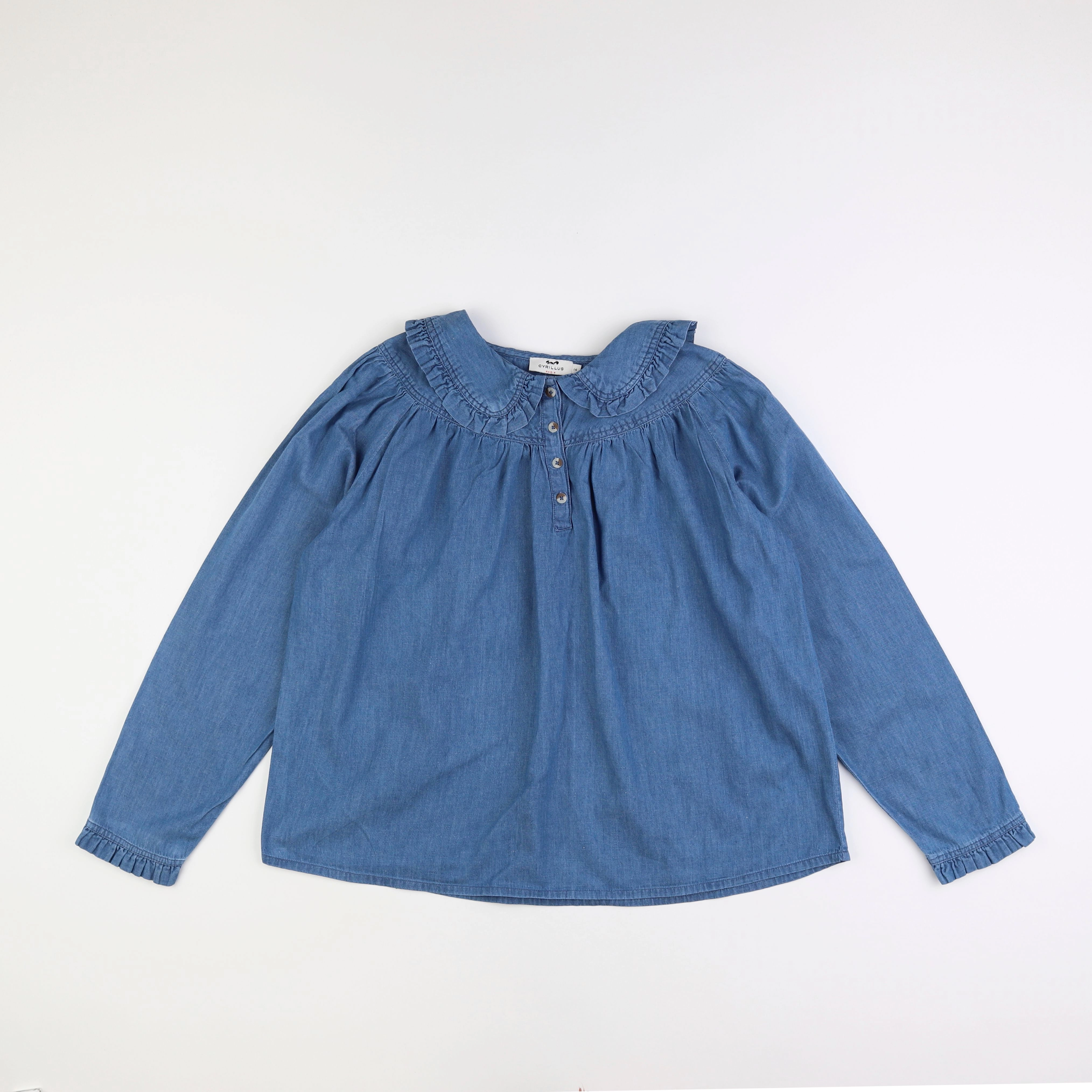 Cyrillus - blouse bleu - 14 ans