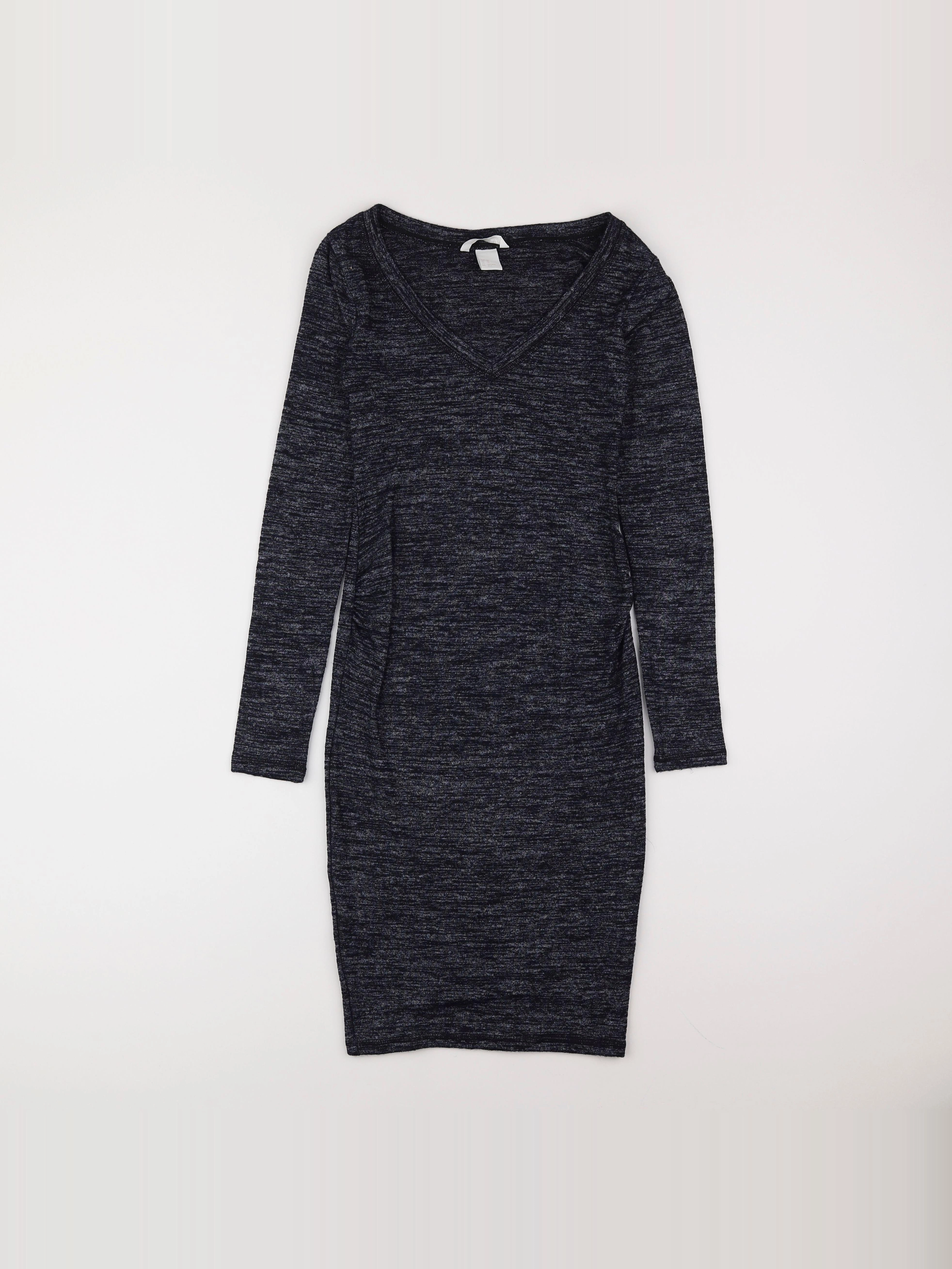 H&M - robe grossesse bleu - 34