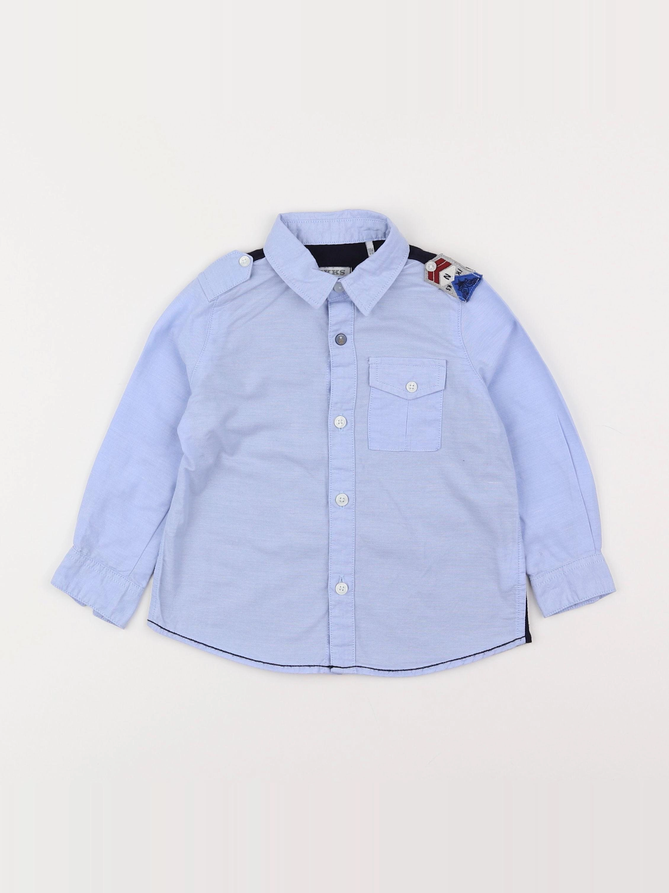 IKKS - chemise bleu - 18 mois