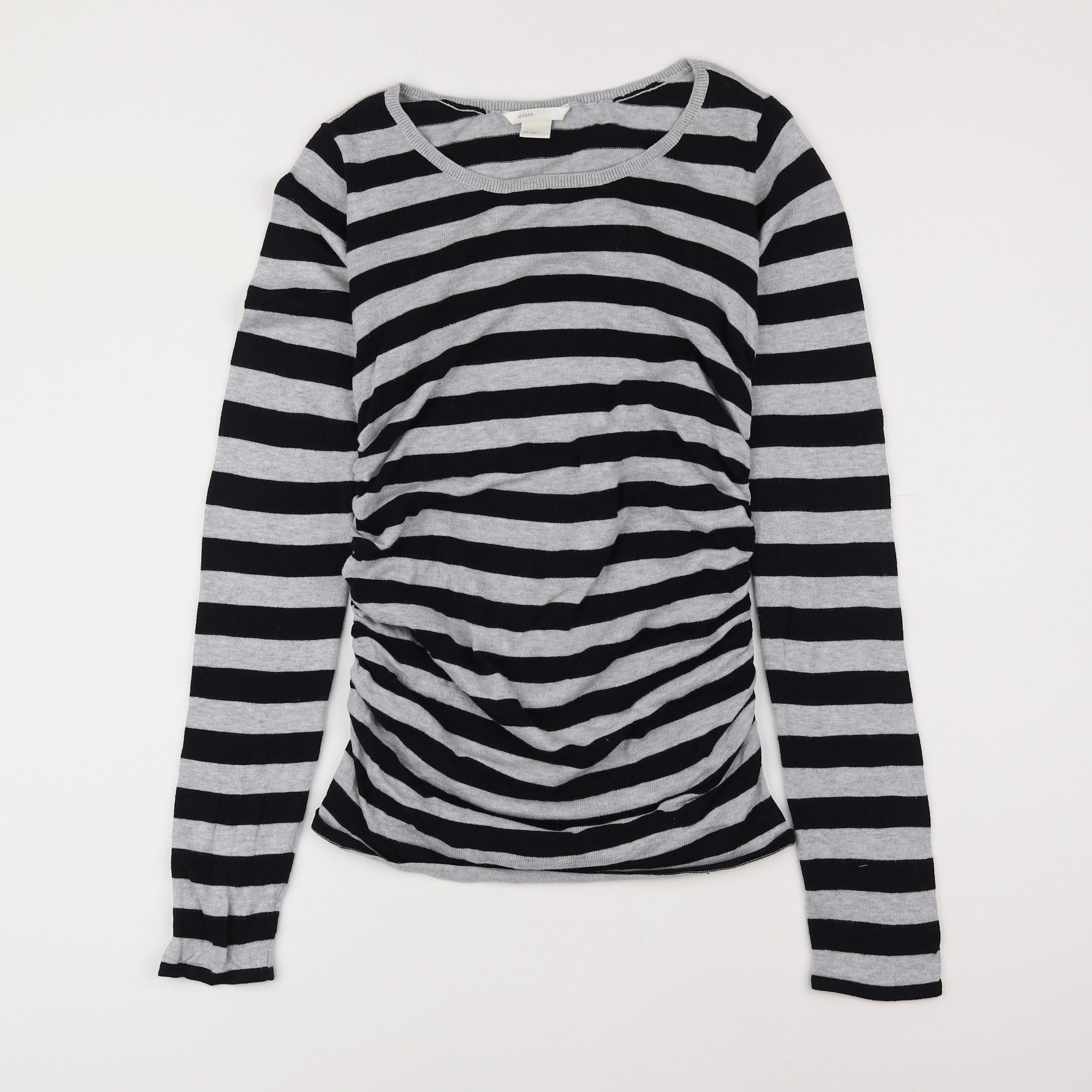 H&M - pull grossesse gris - 34