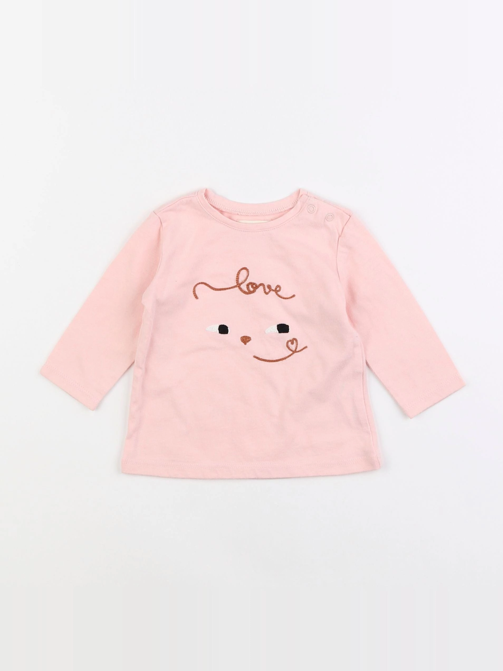 Catimini - tee-shirt rose - 6 mois
