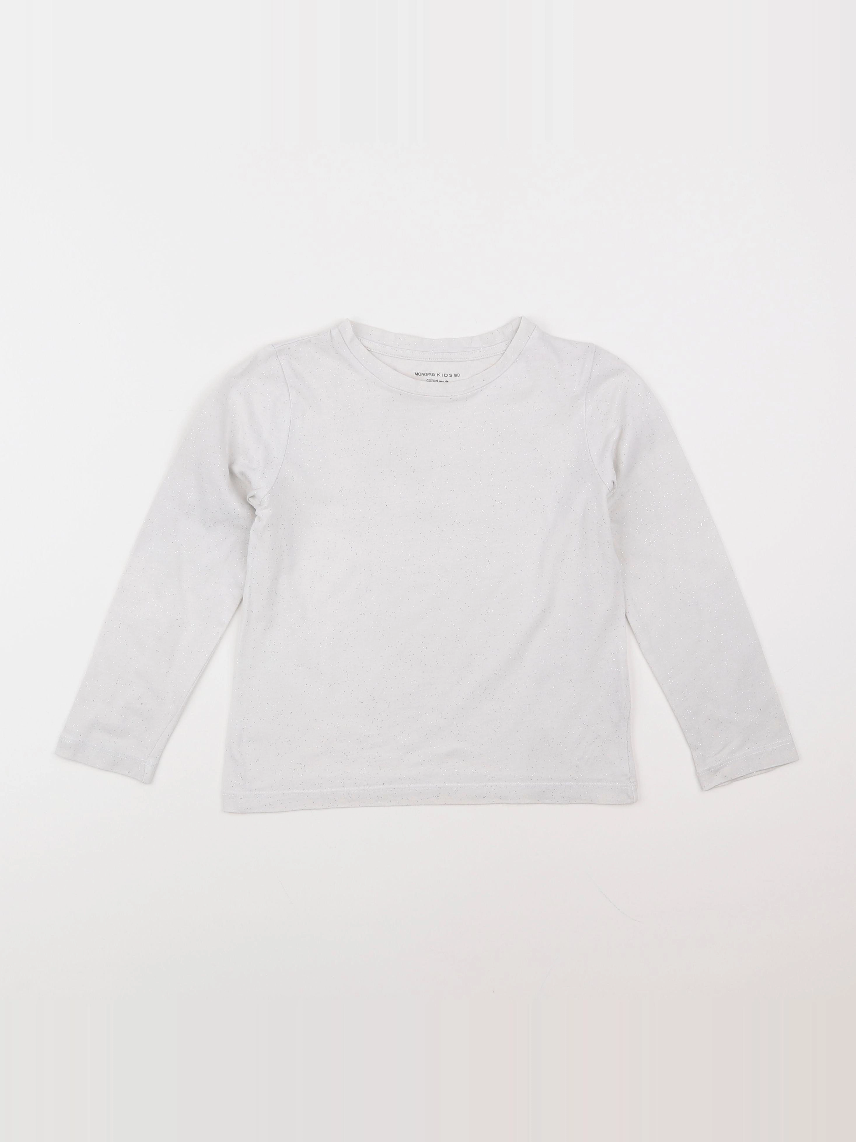 Monoprix - tee-shirt blanc - 6 ans