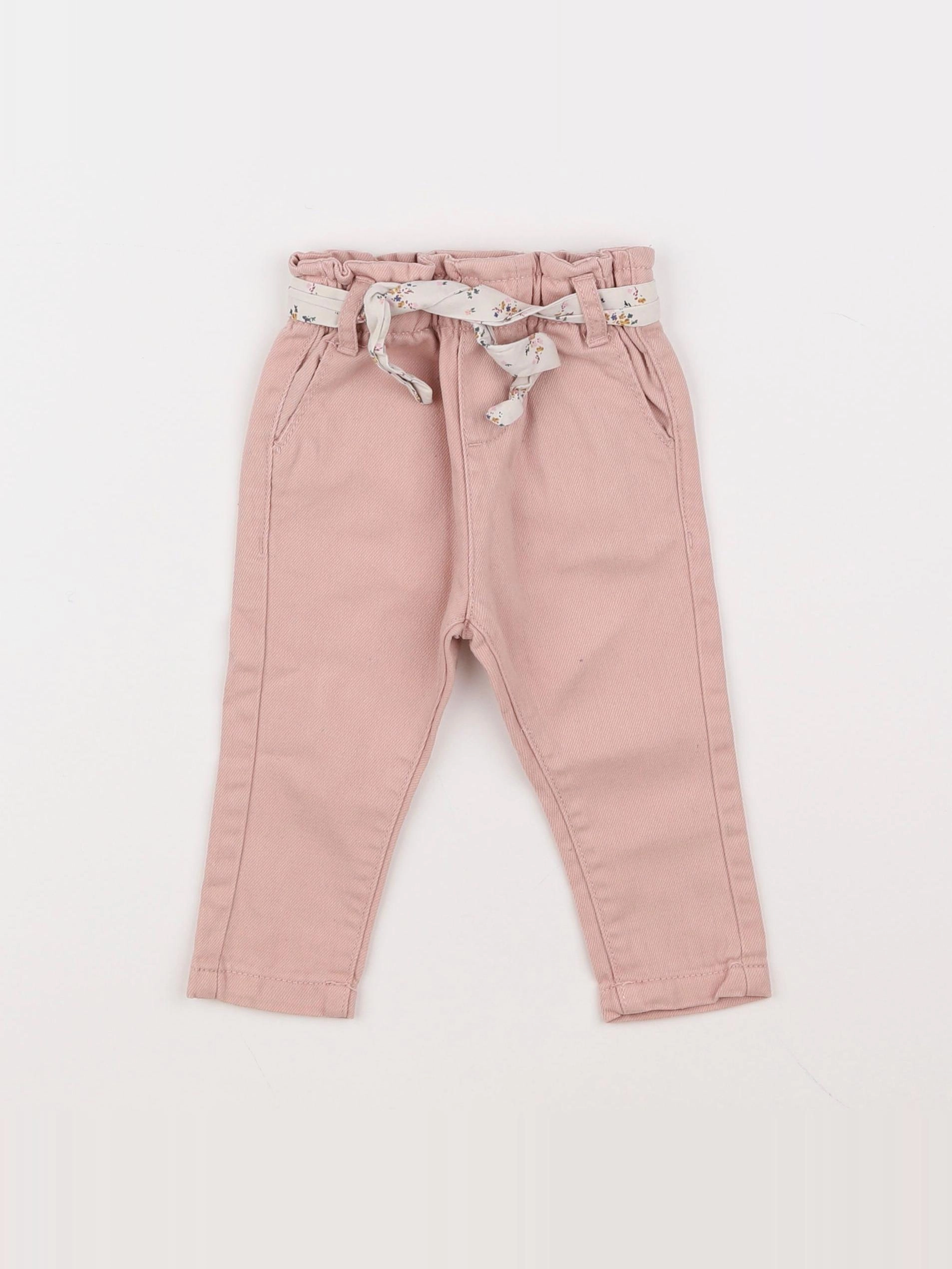 Vertbaudet - pantalon rose - 6 mois