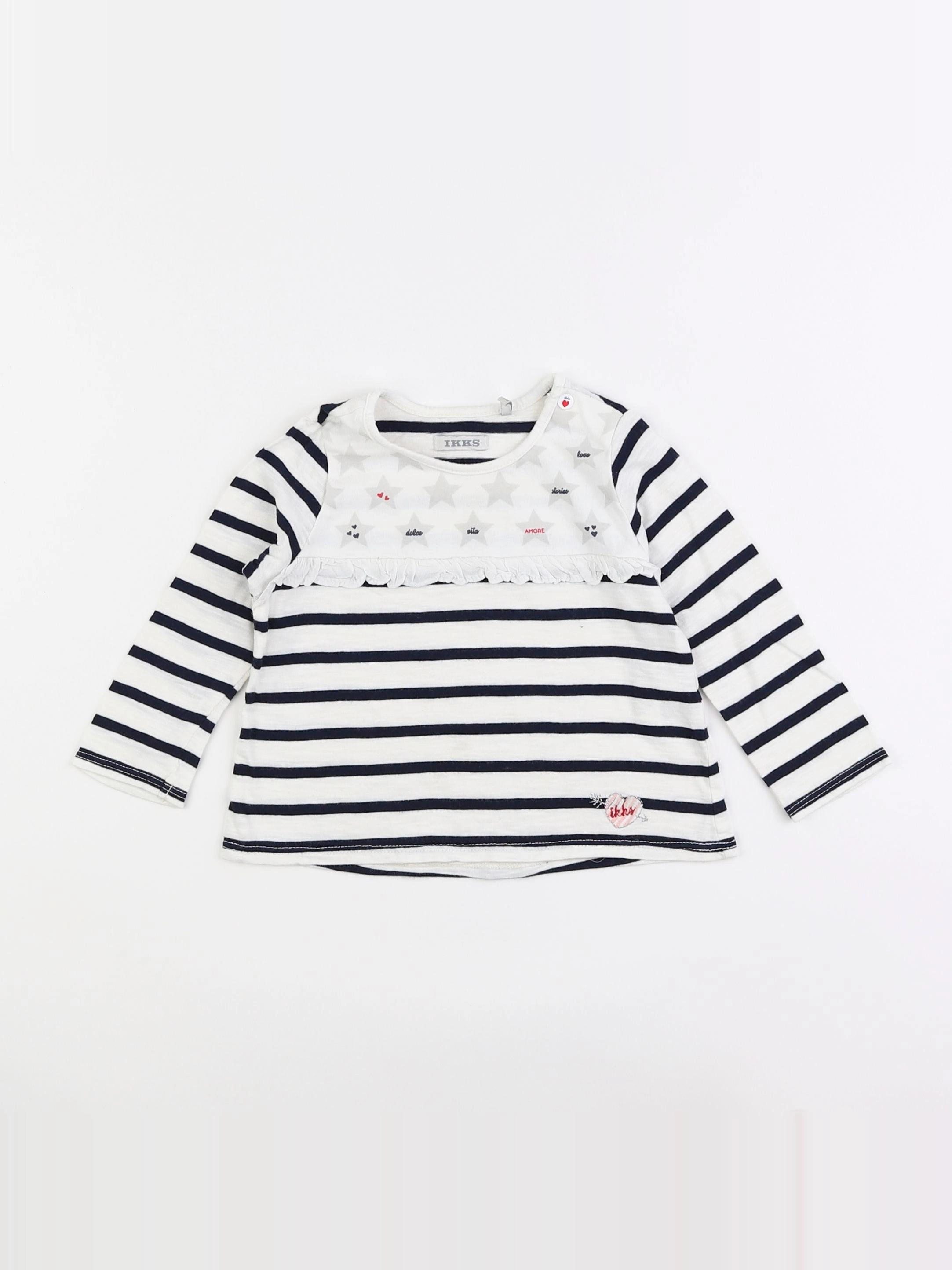 IKKS - tee-shirt blanc - 18 mois