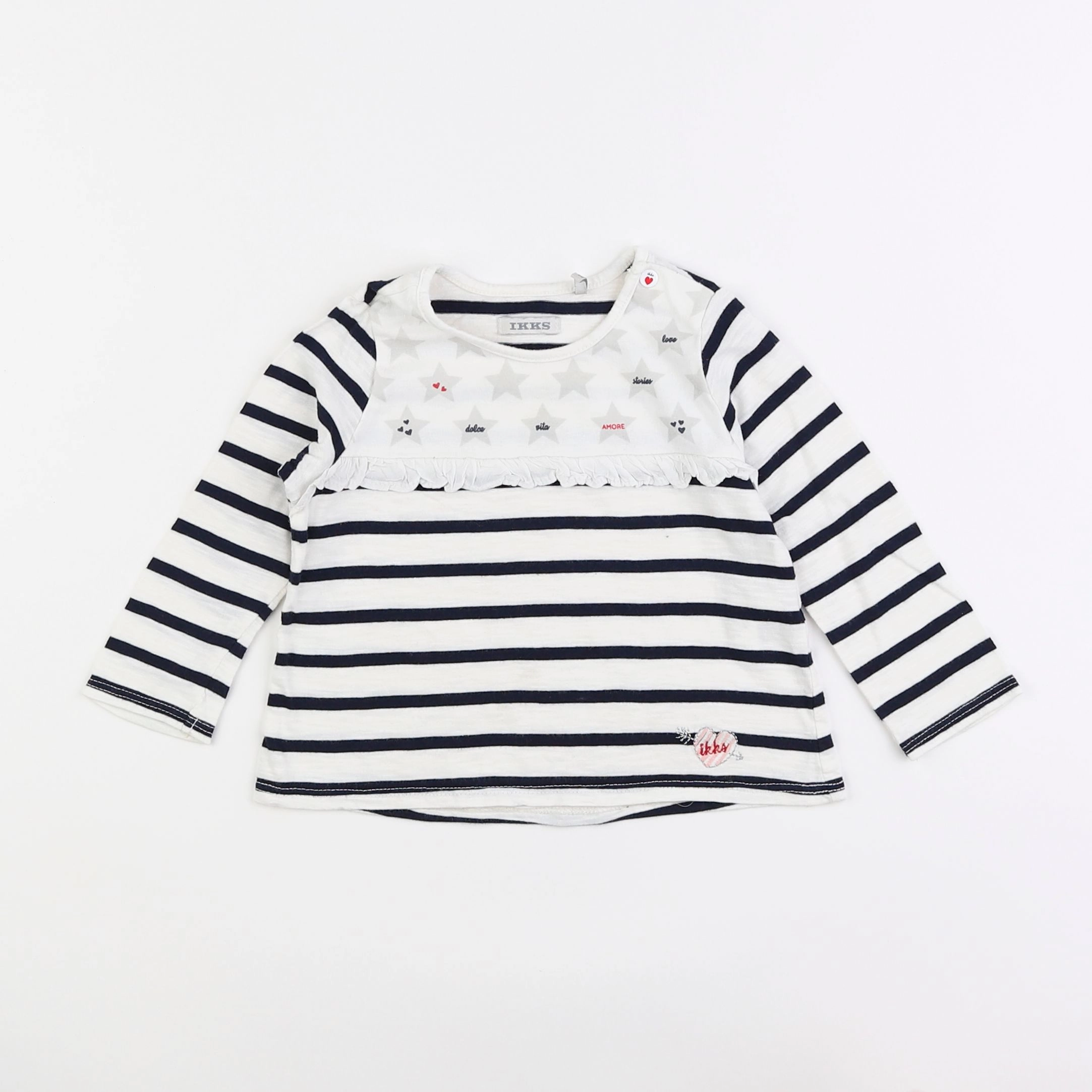 IKKS - tee-shirt blanc - 18 mois