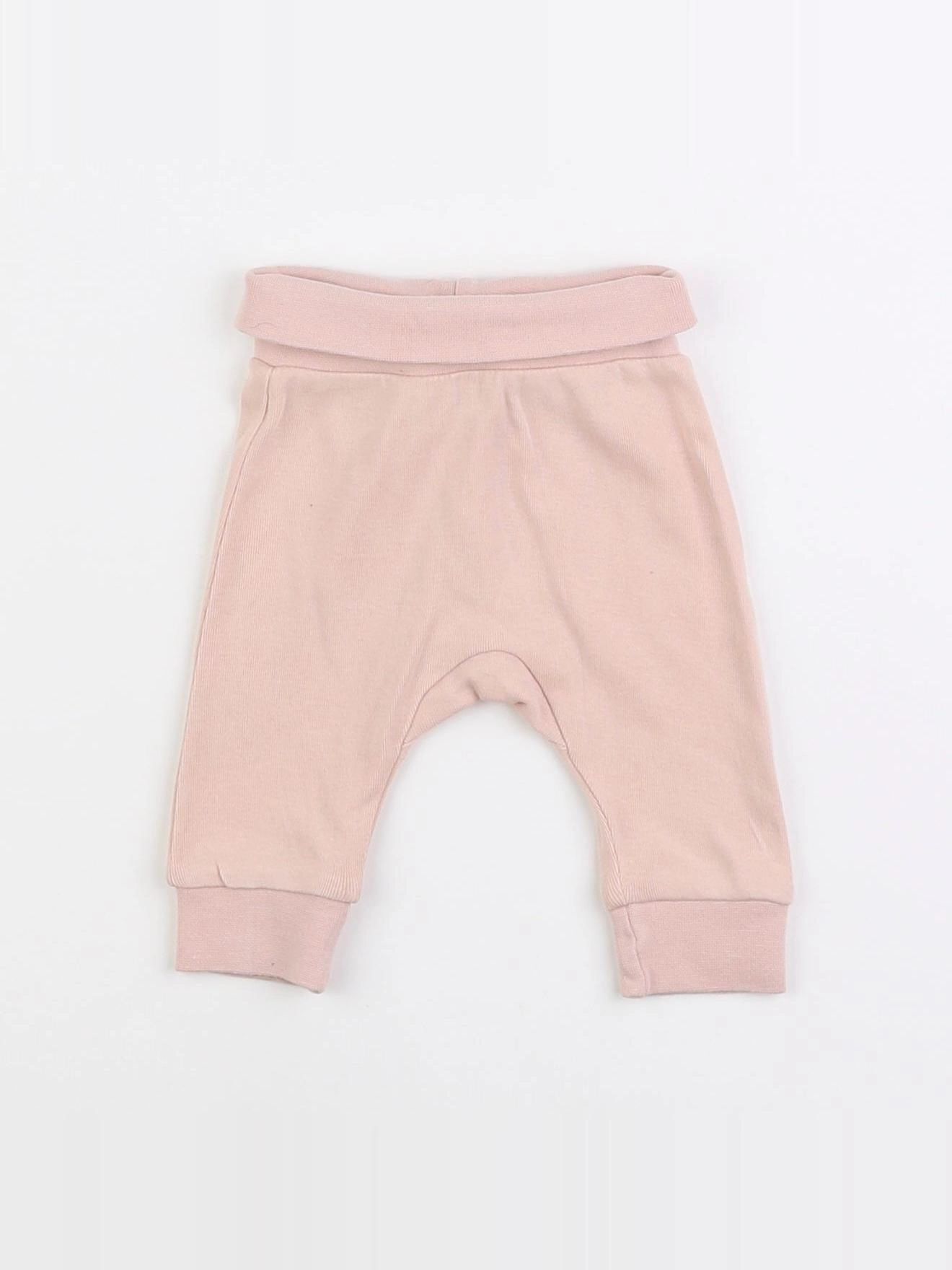 H&M - sarouel rose - 0/1 mois