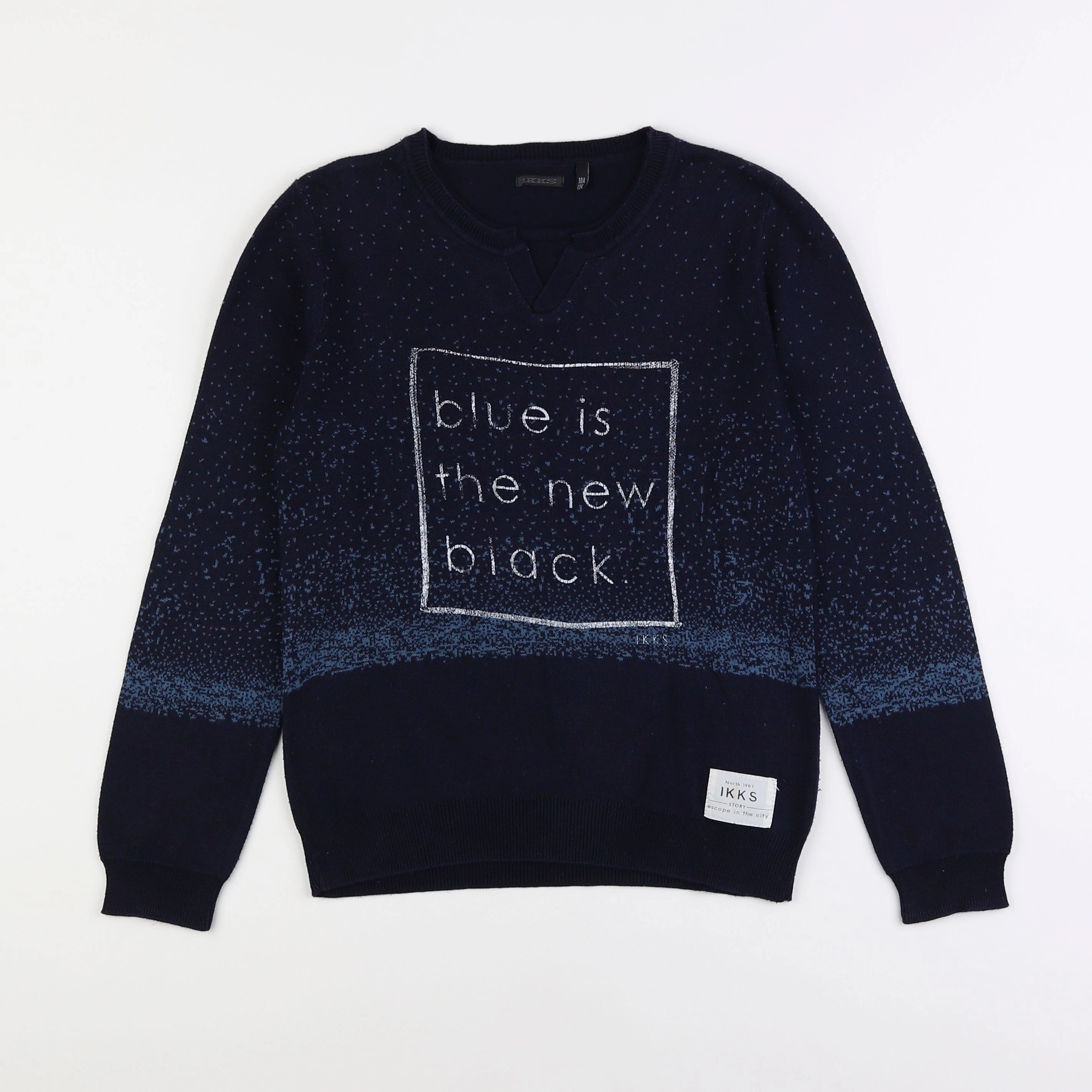 IKKS - pull bleu - 10 ans