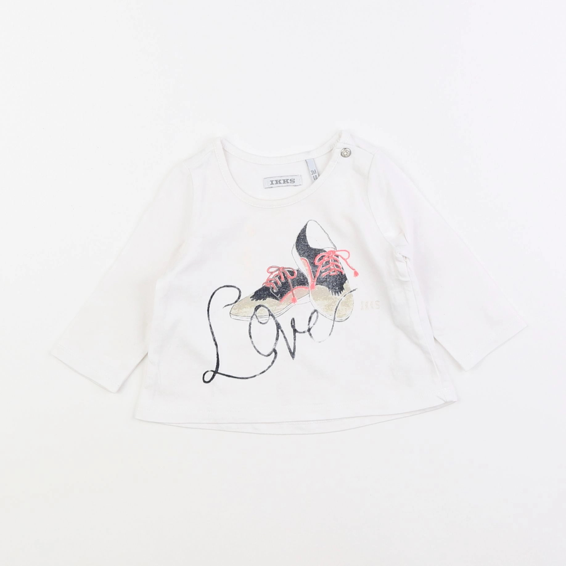 IKKS - tee-shirt blanc - 3 mois