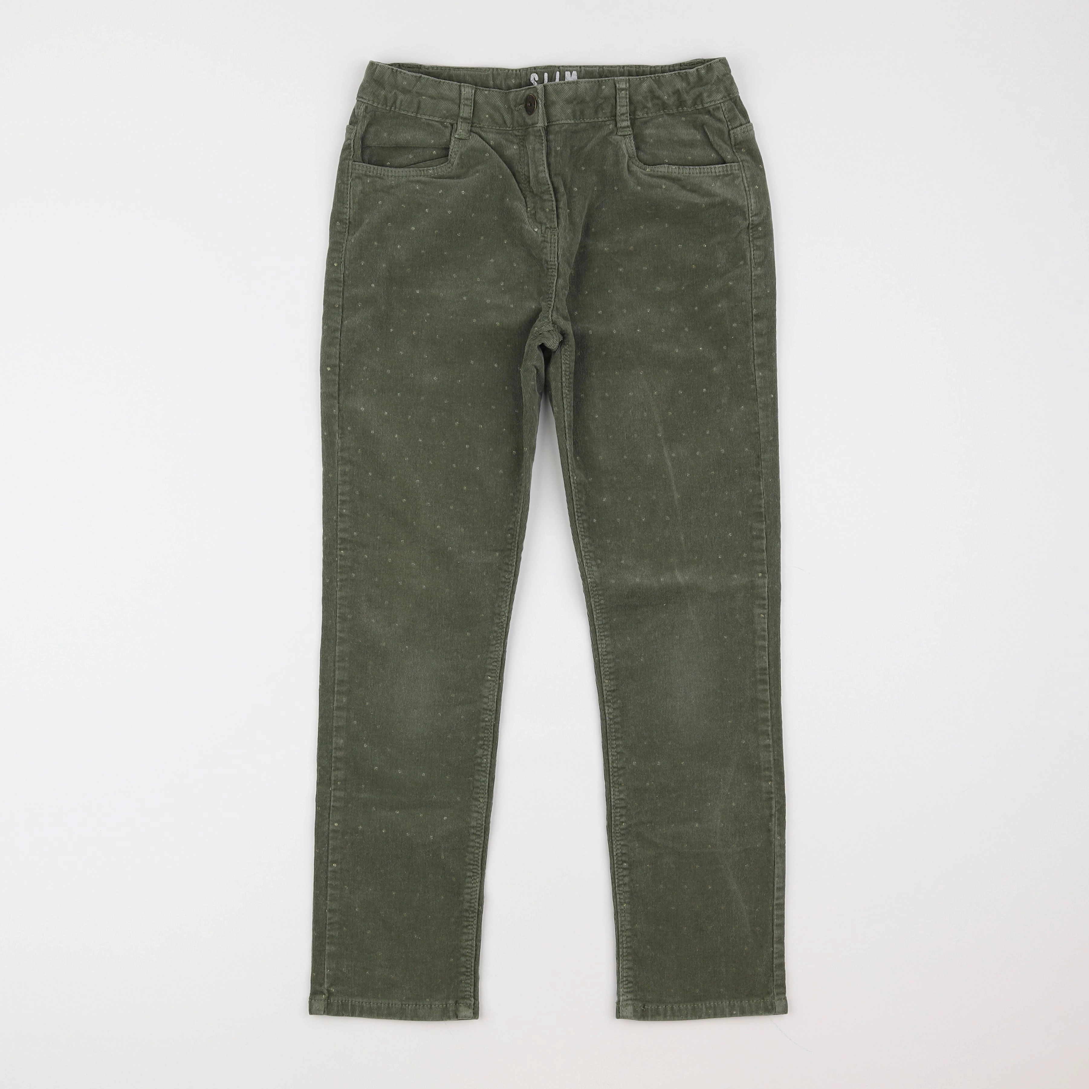 Vertbaudet - pantalon vert - 10 ans