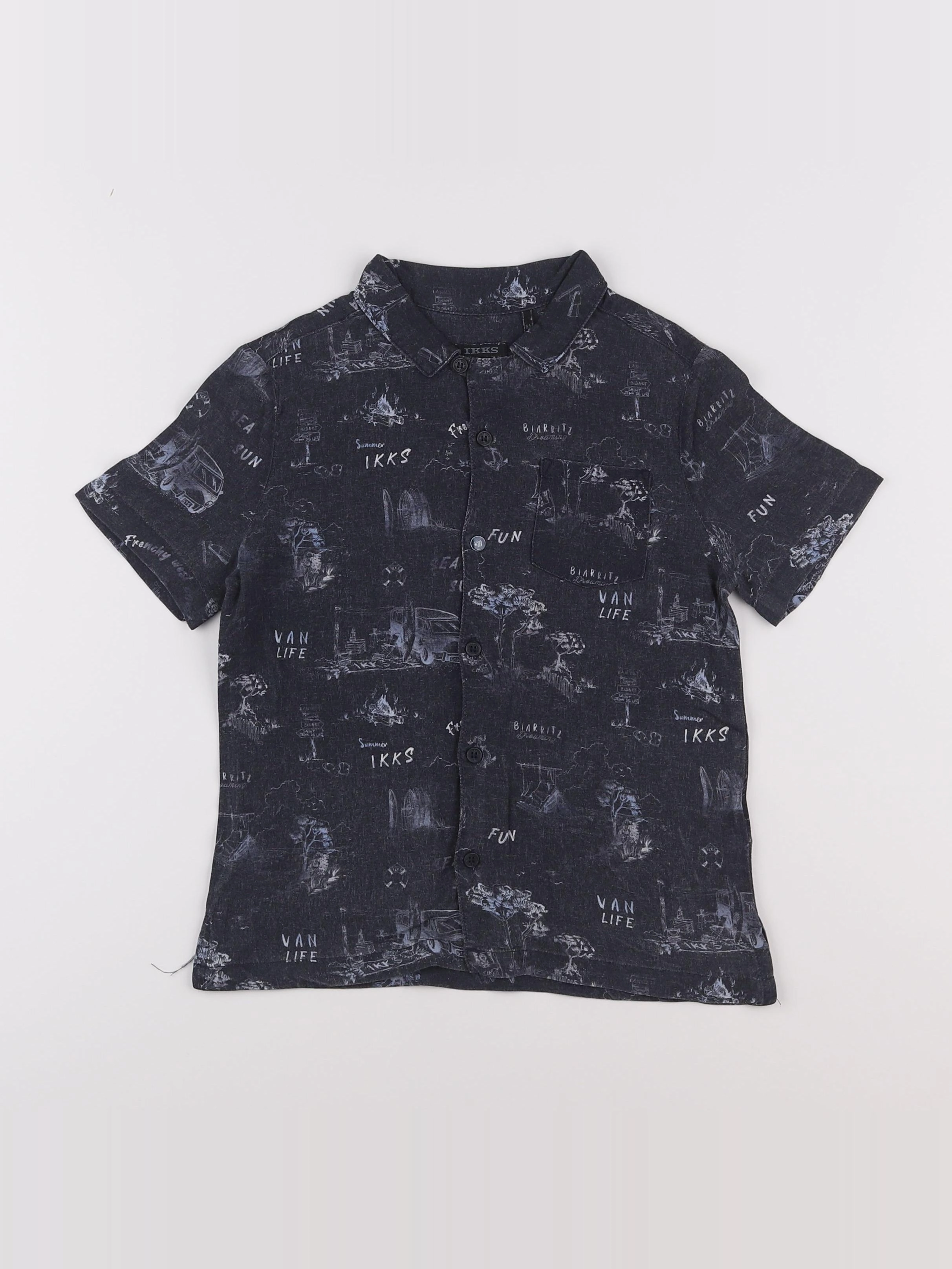 IKKS - chemise gris - 6 ans