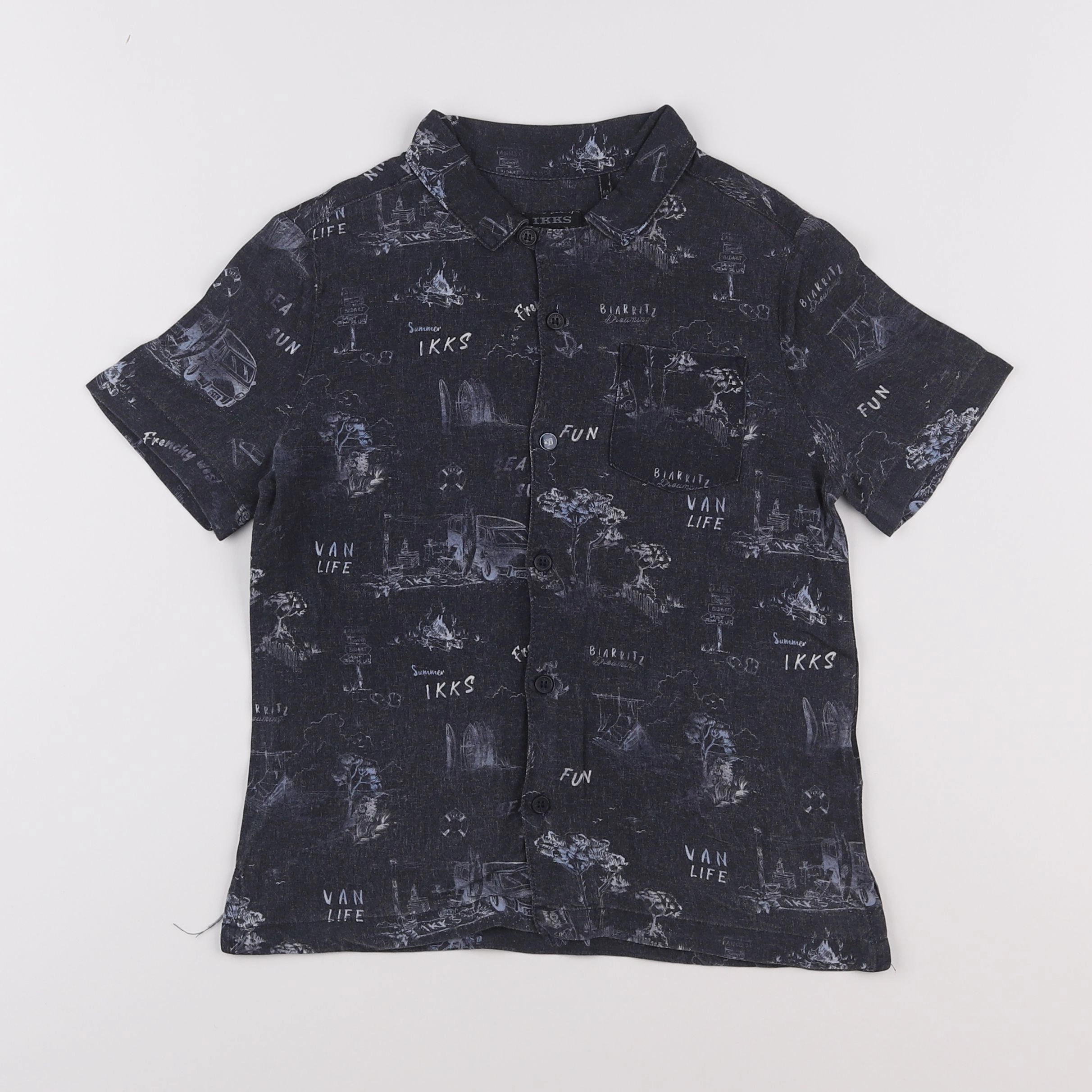 IKKS - chemise gris - 6 ans