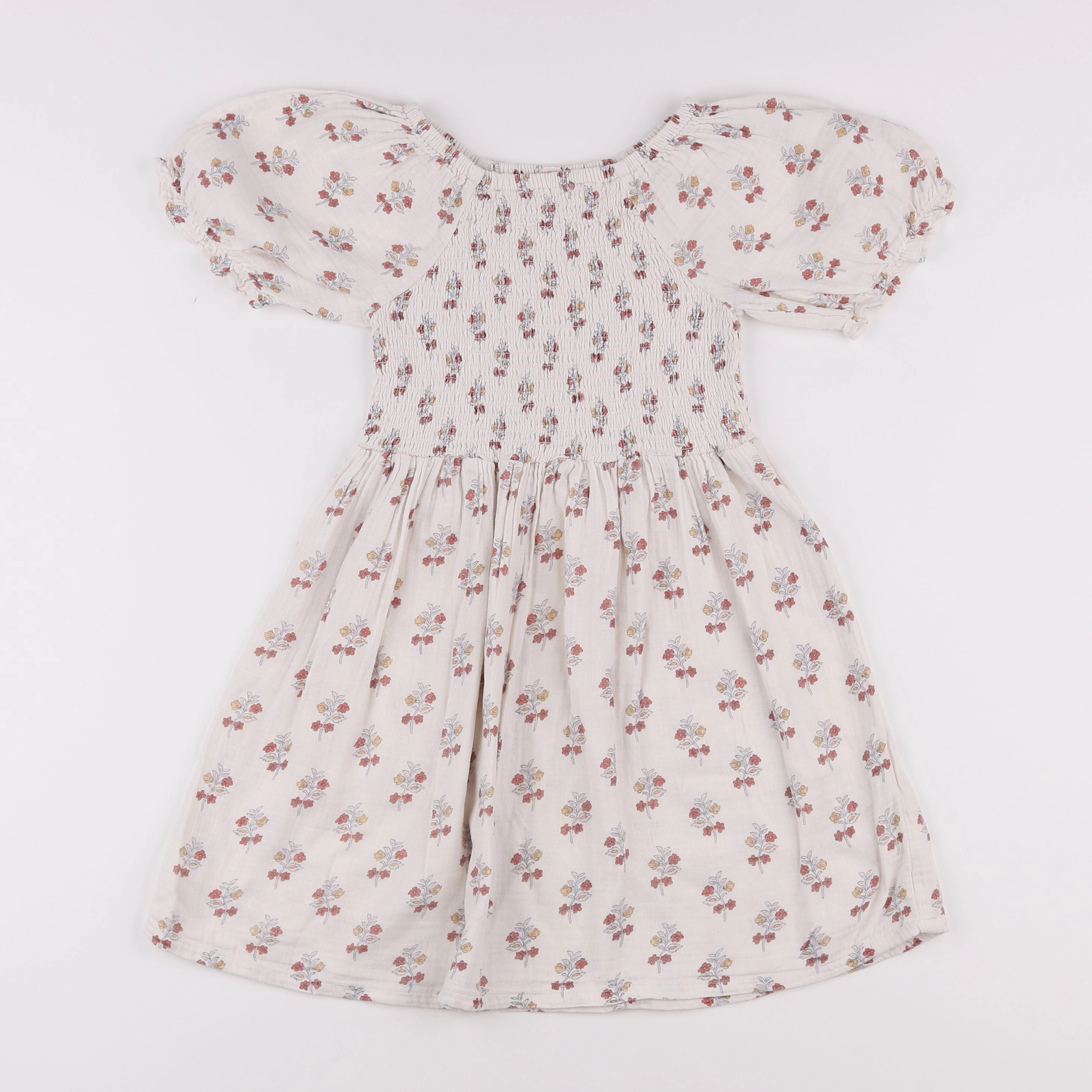 Monoprix - robe beige - 6 ans