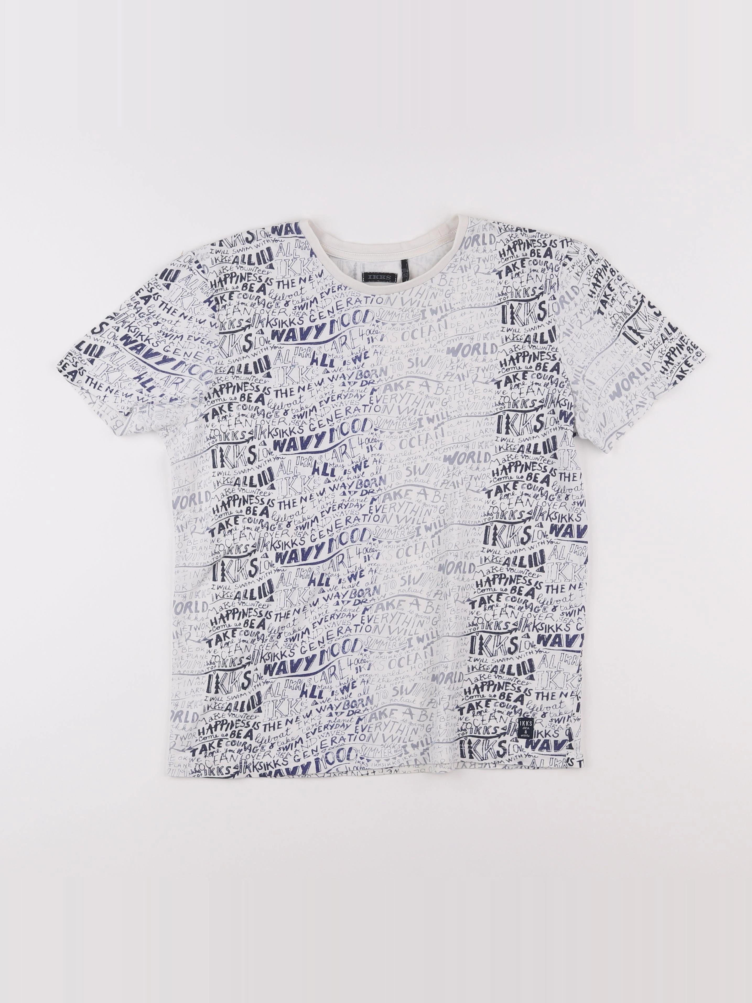 IKKS - tee-shirt blanc - 12 ans