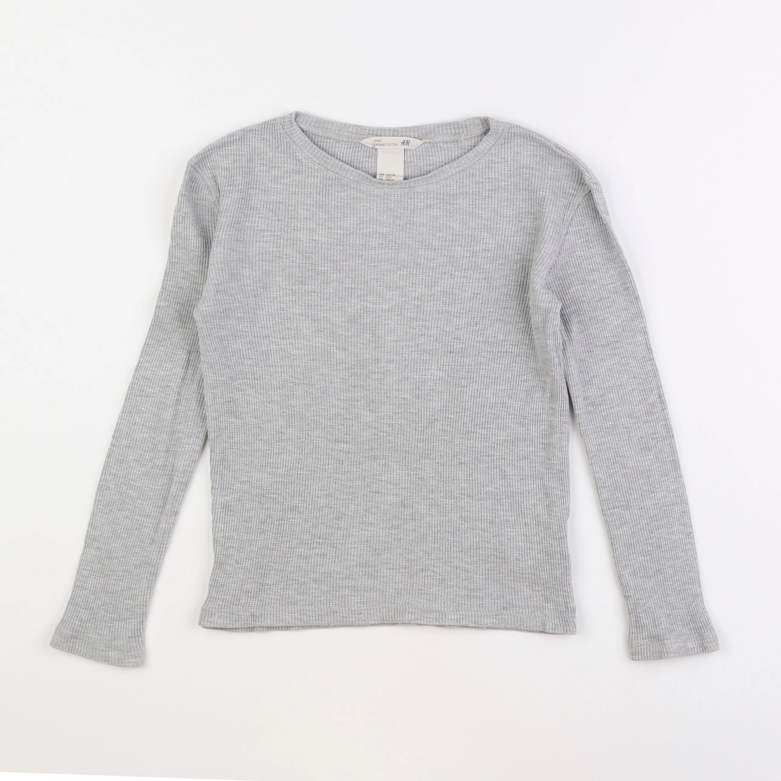 H&M - pull gris - 6/8 ans