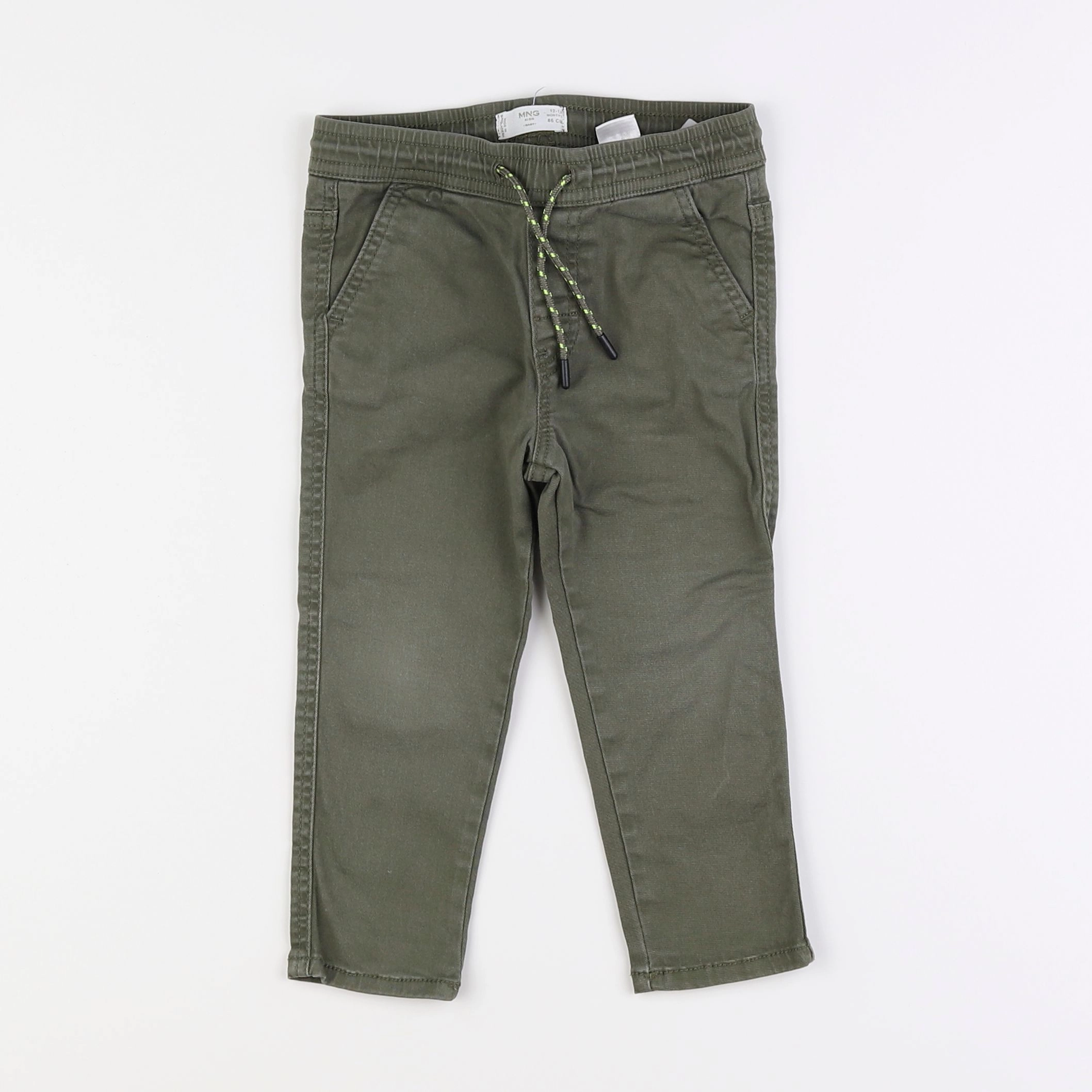 Mango - pantalon vert - 12/18 mois