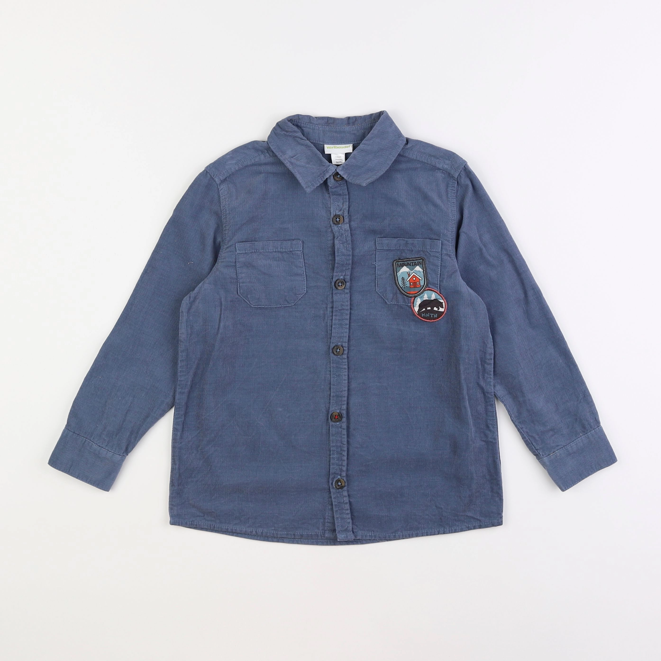 Vertbaudet - chemise bleu - 6 ans