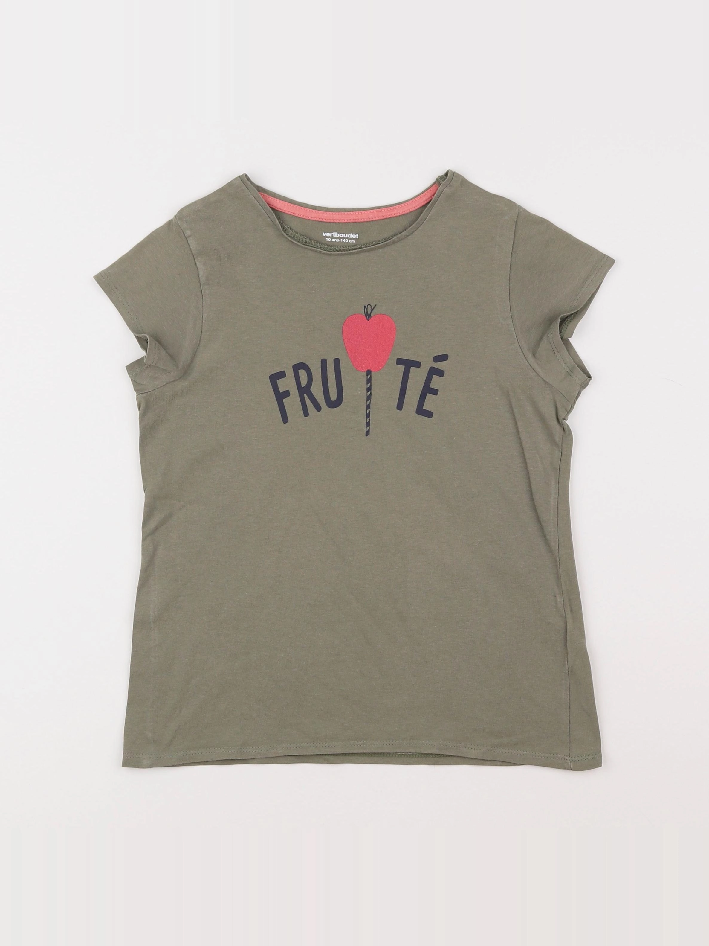 Vertbaudet - tee-shirt vert - 10 ans