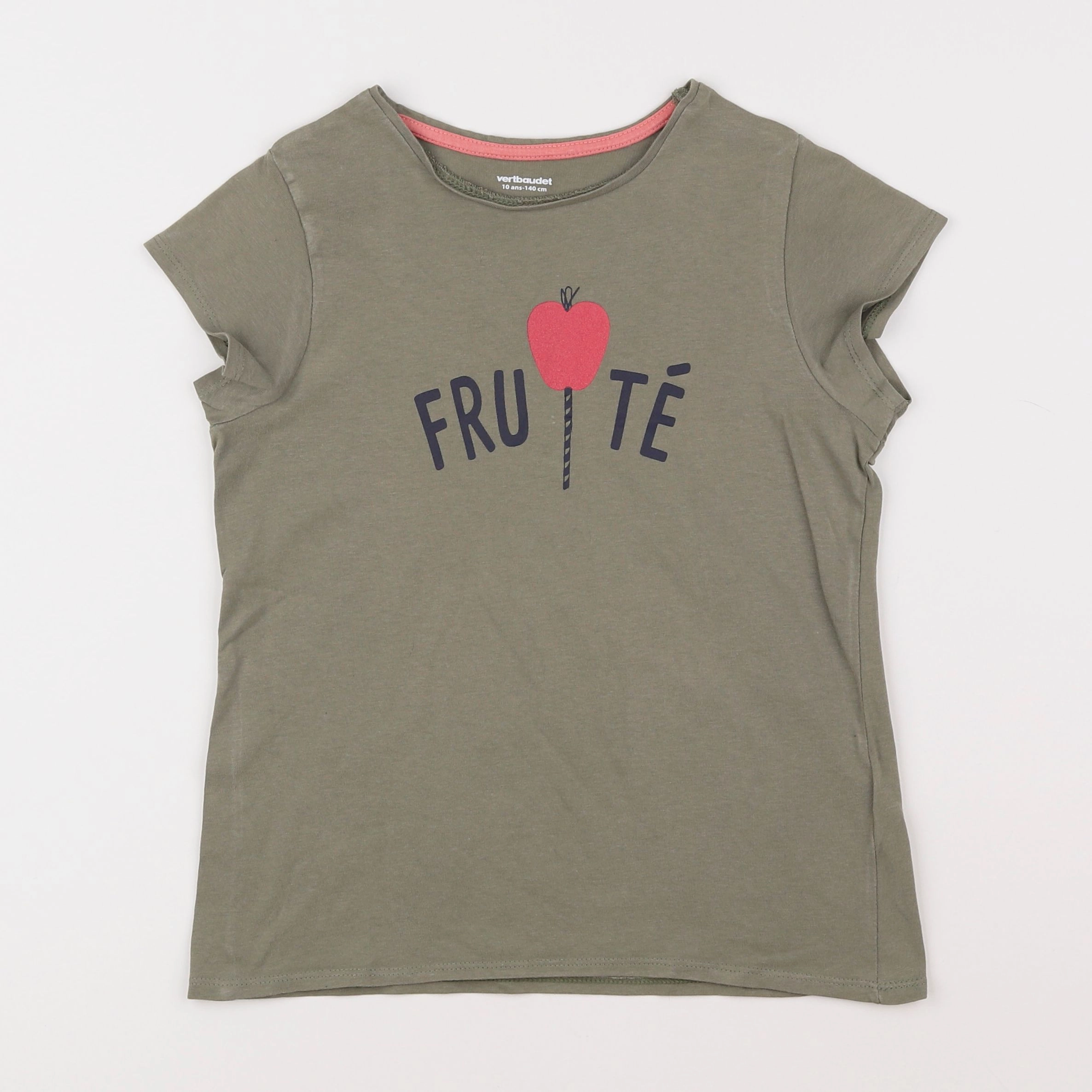 Vertbaudet - tee-shirt vert - 10 ans