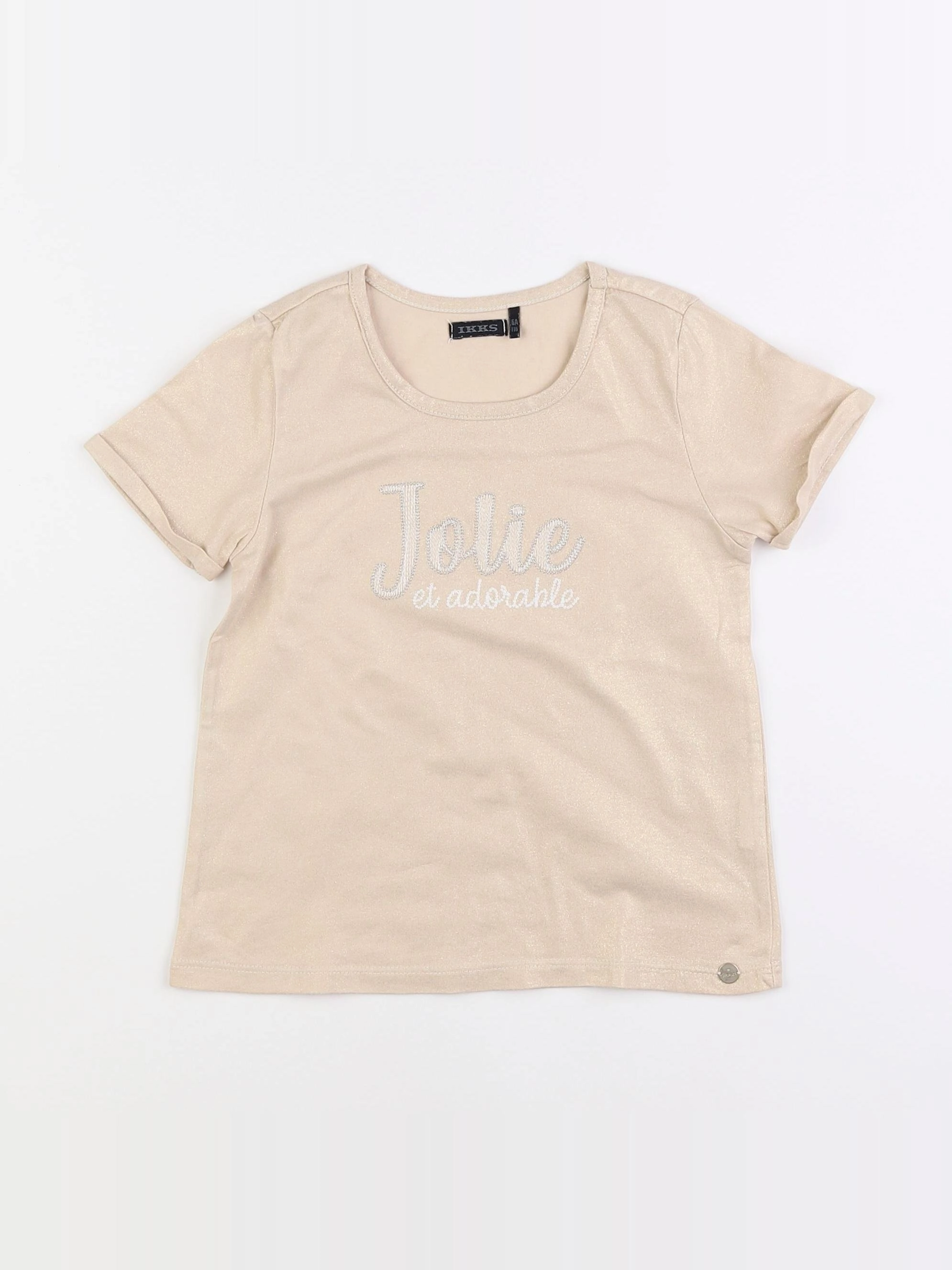 IKKS - tee-shirt beige - 6 ans