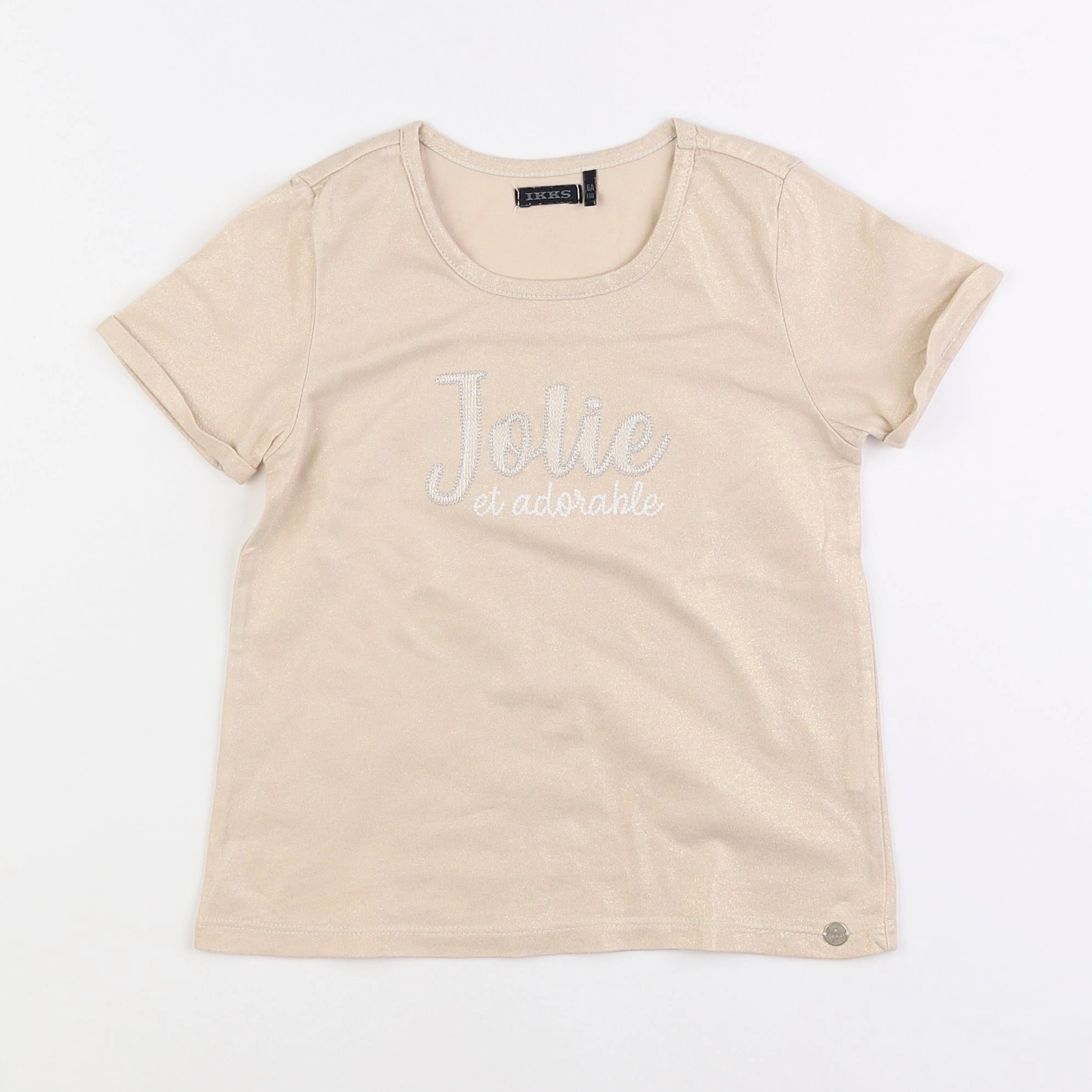 IKKS - tee-shirt beige - 6 ans