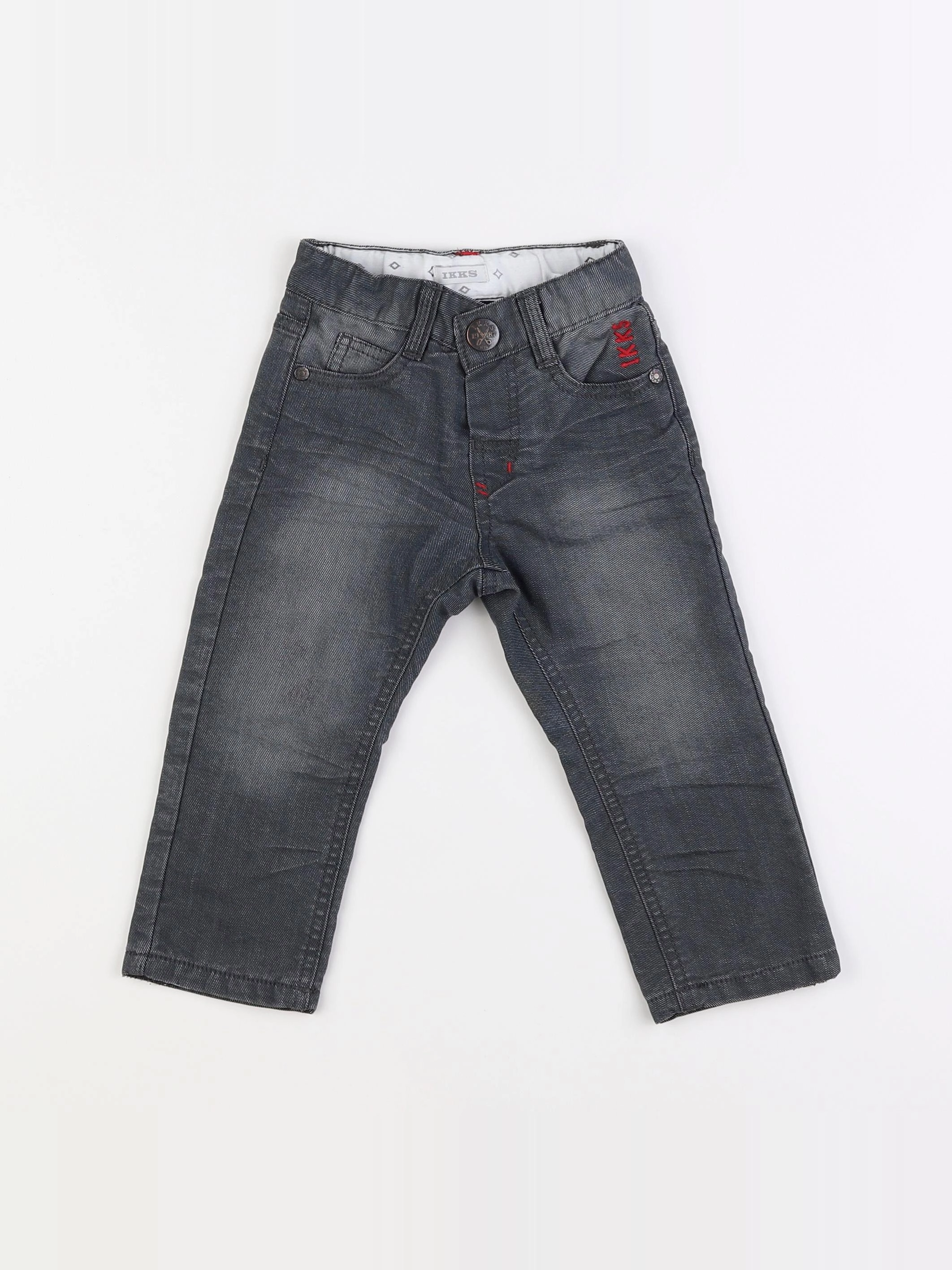IKKS - jean gris - 18 mois