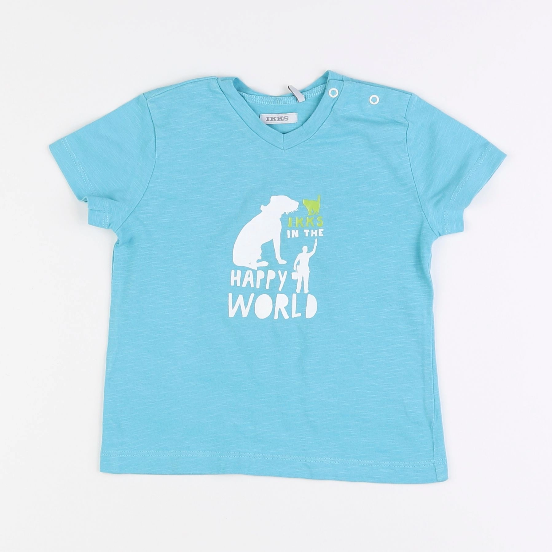 IKKS - tee-shirt bleu - 18 mois