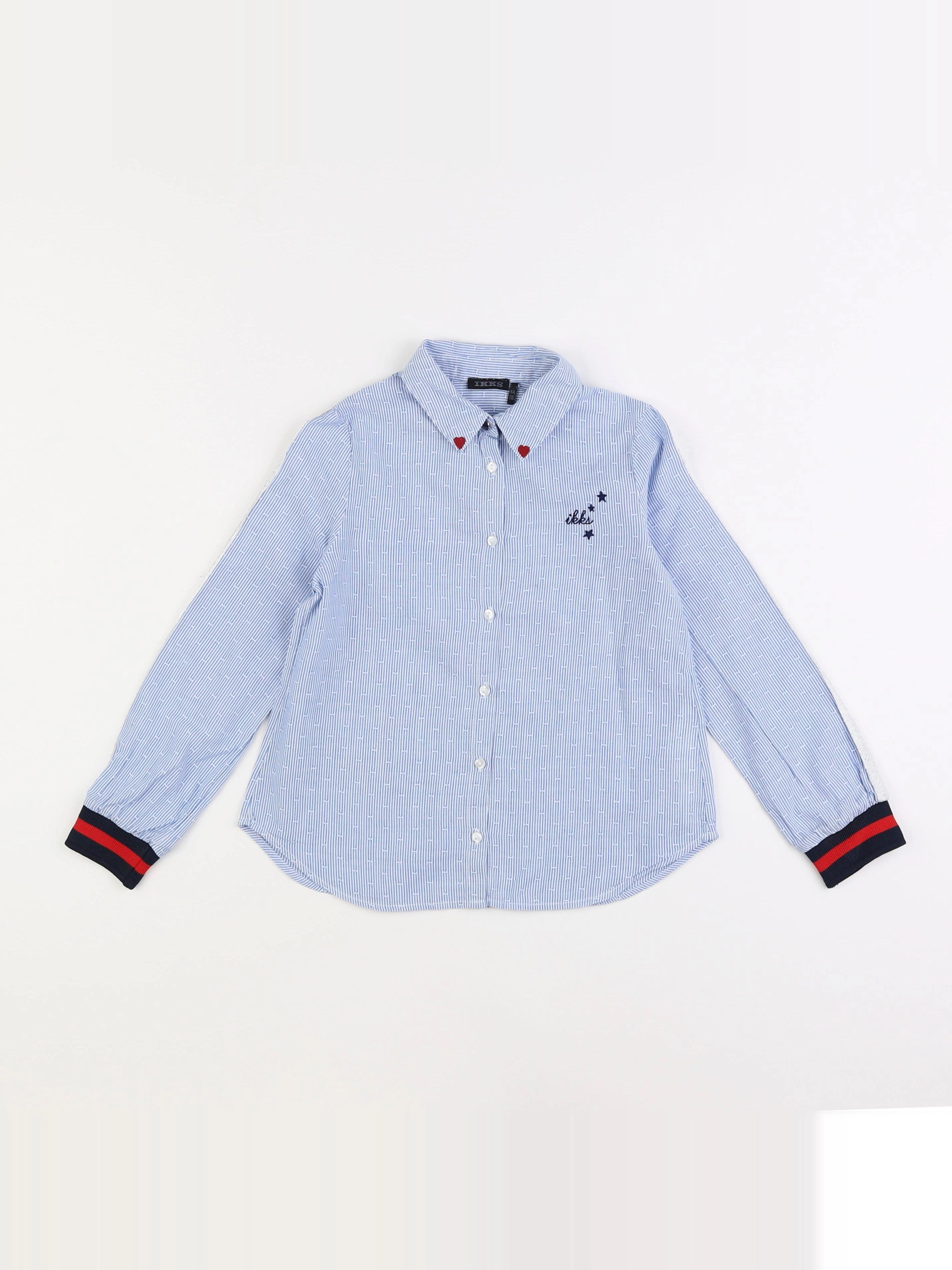 IKKS - blouse bleu - 6 ans