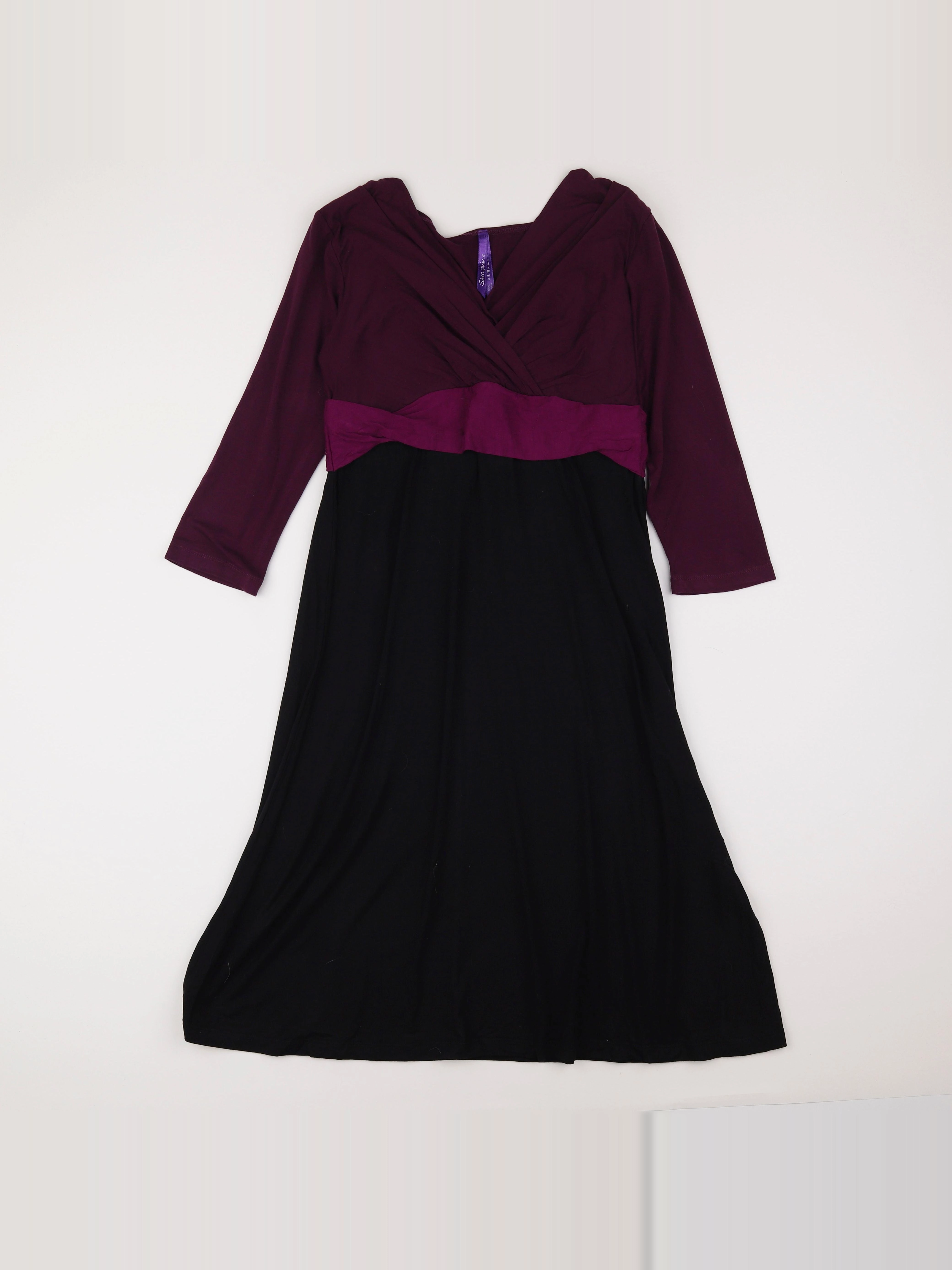 Seraphine - robe grossesse, allaitement violet - 40