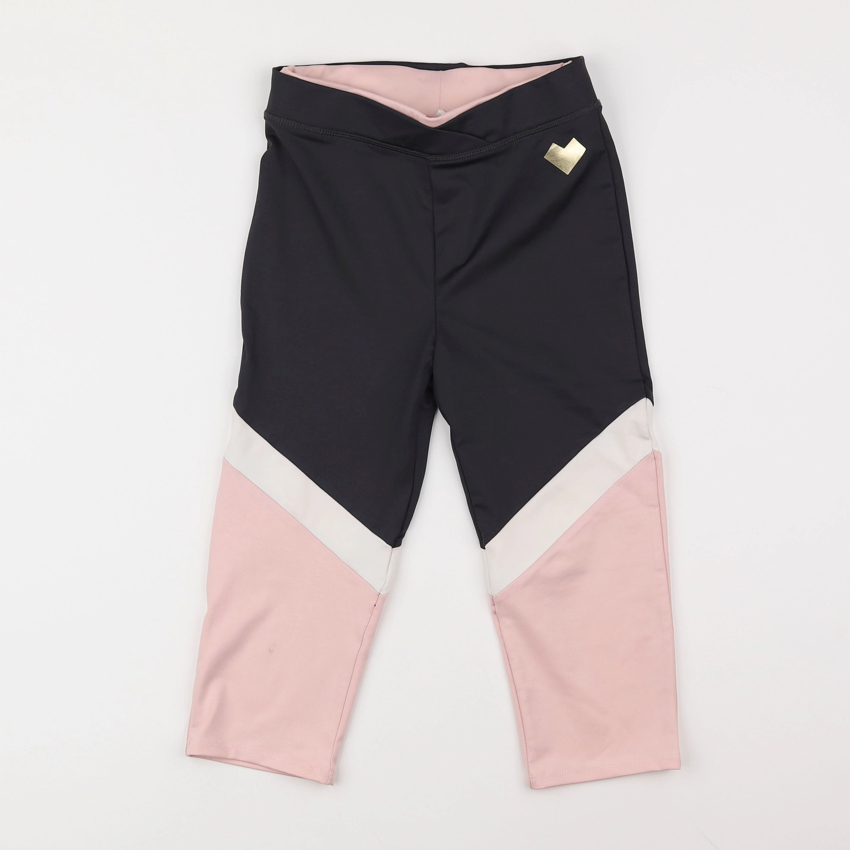 Vertbaudet - legging court de sport rose - 10 ans