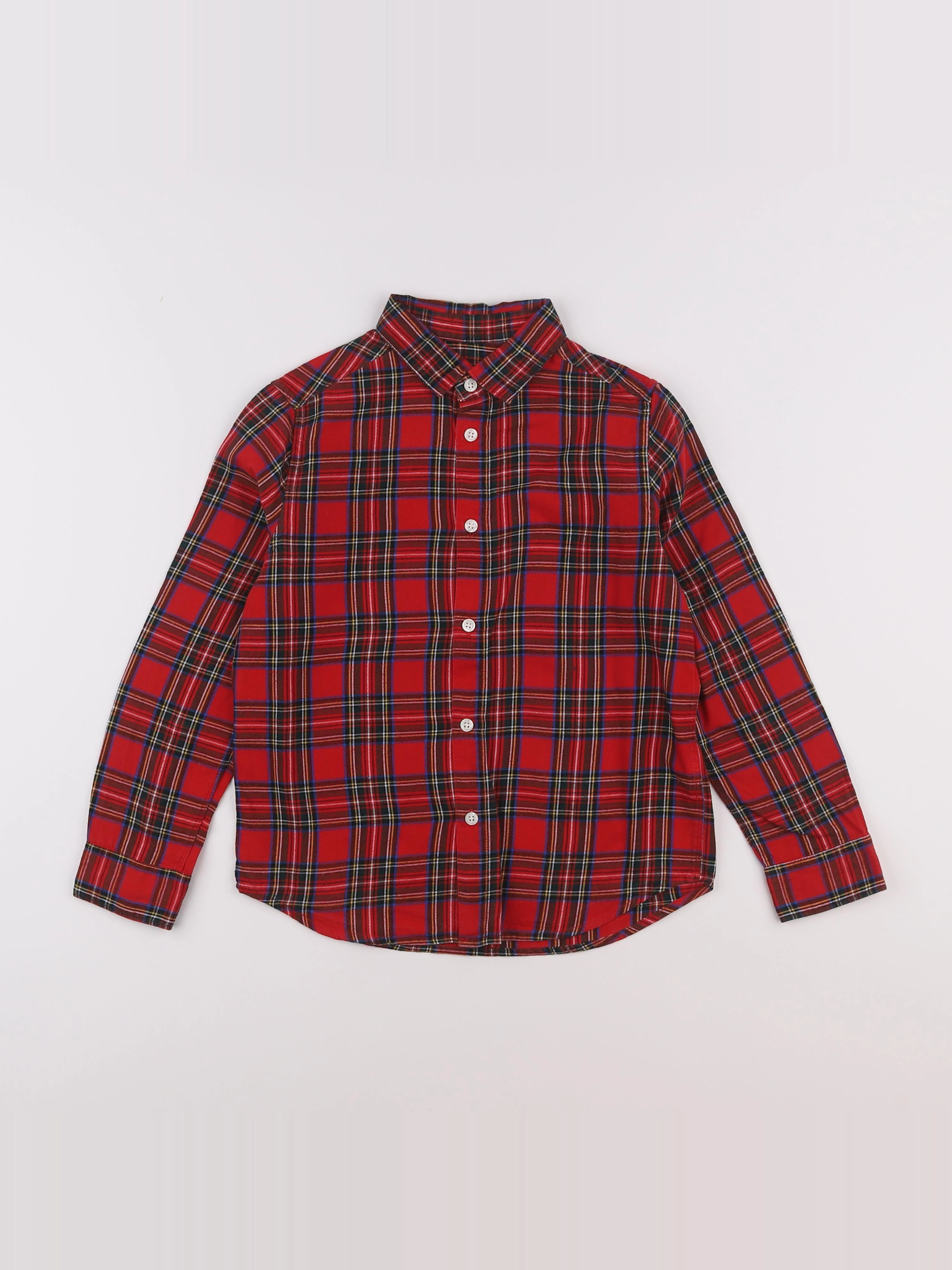 Cyrillus - chemise rouge - 8 ans