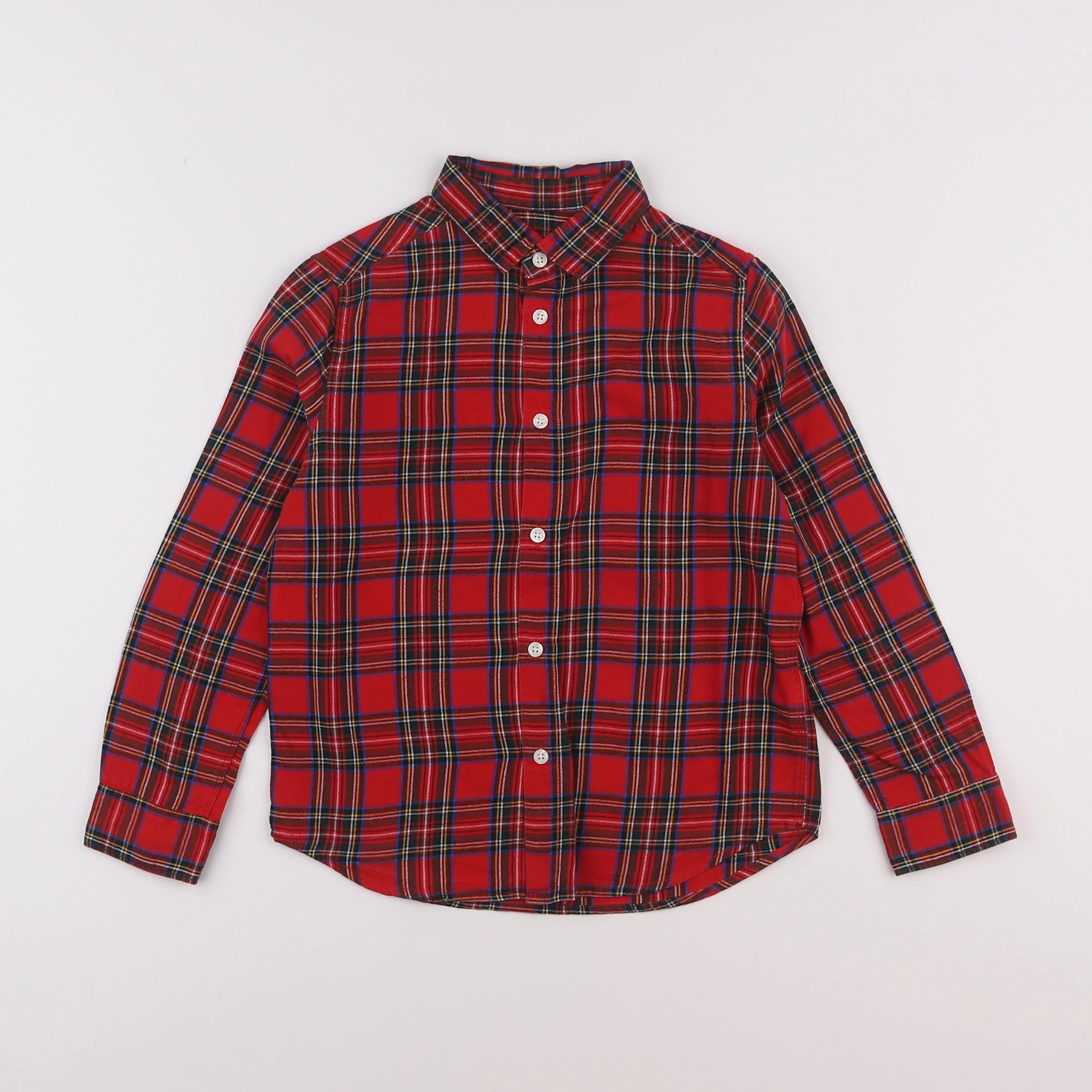 Cyrillus - chemise rouge - 8 ans