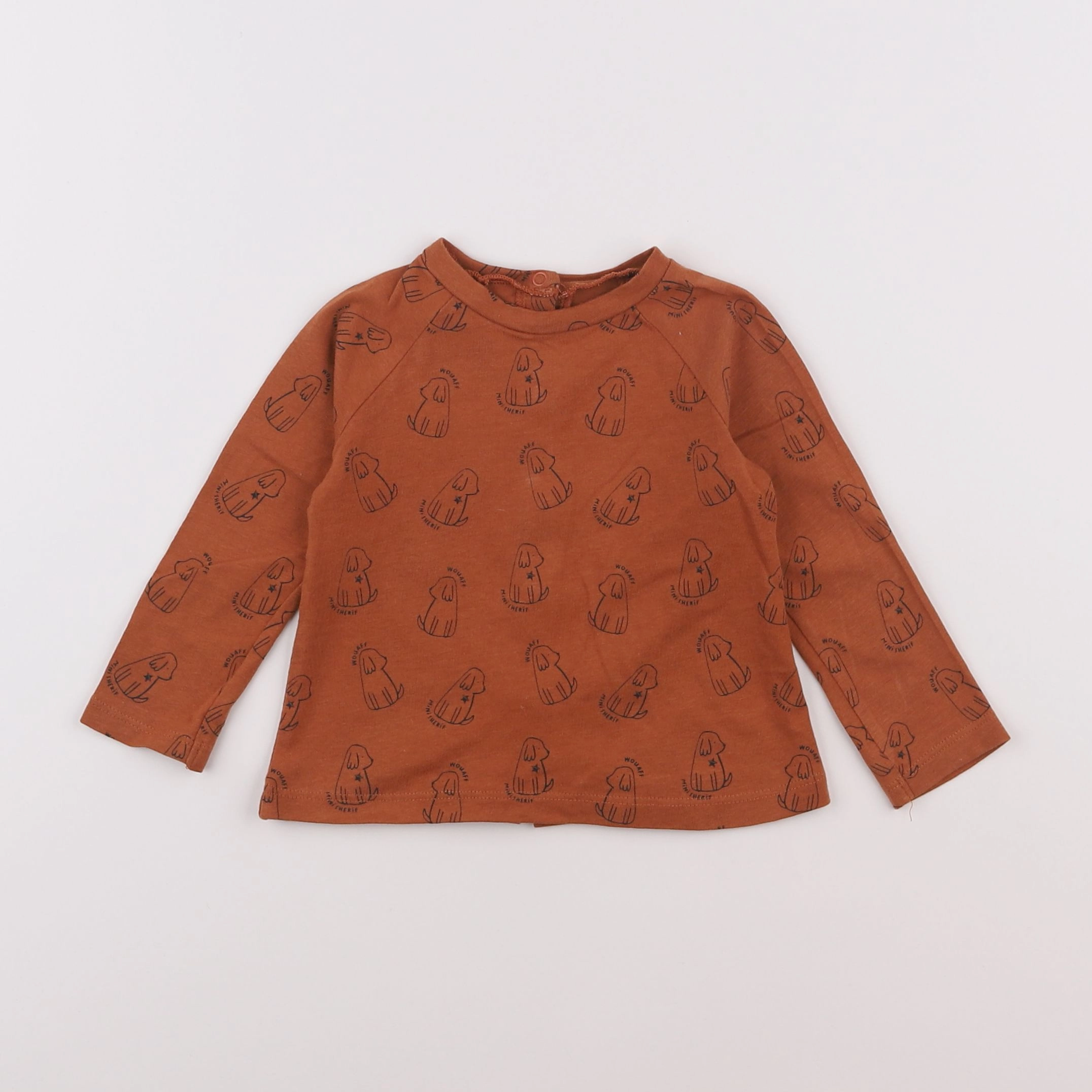 Vertbaudet - tee-shirt orange - 9 mois