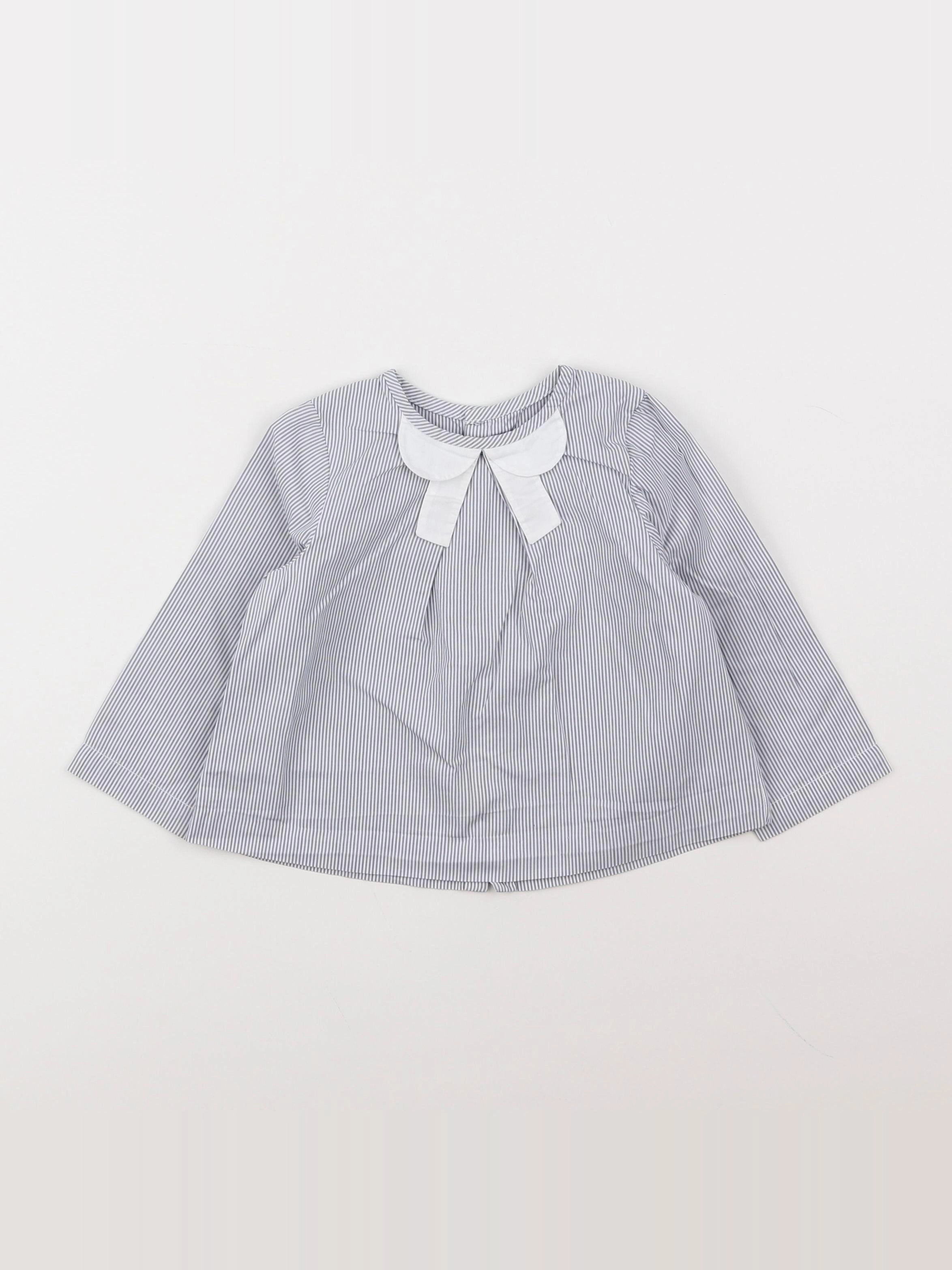 Jacadi - blouse gris - 18 mois