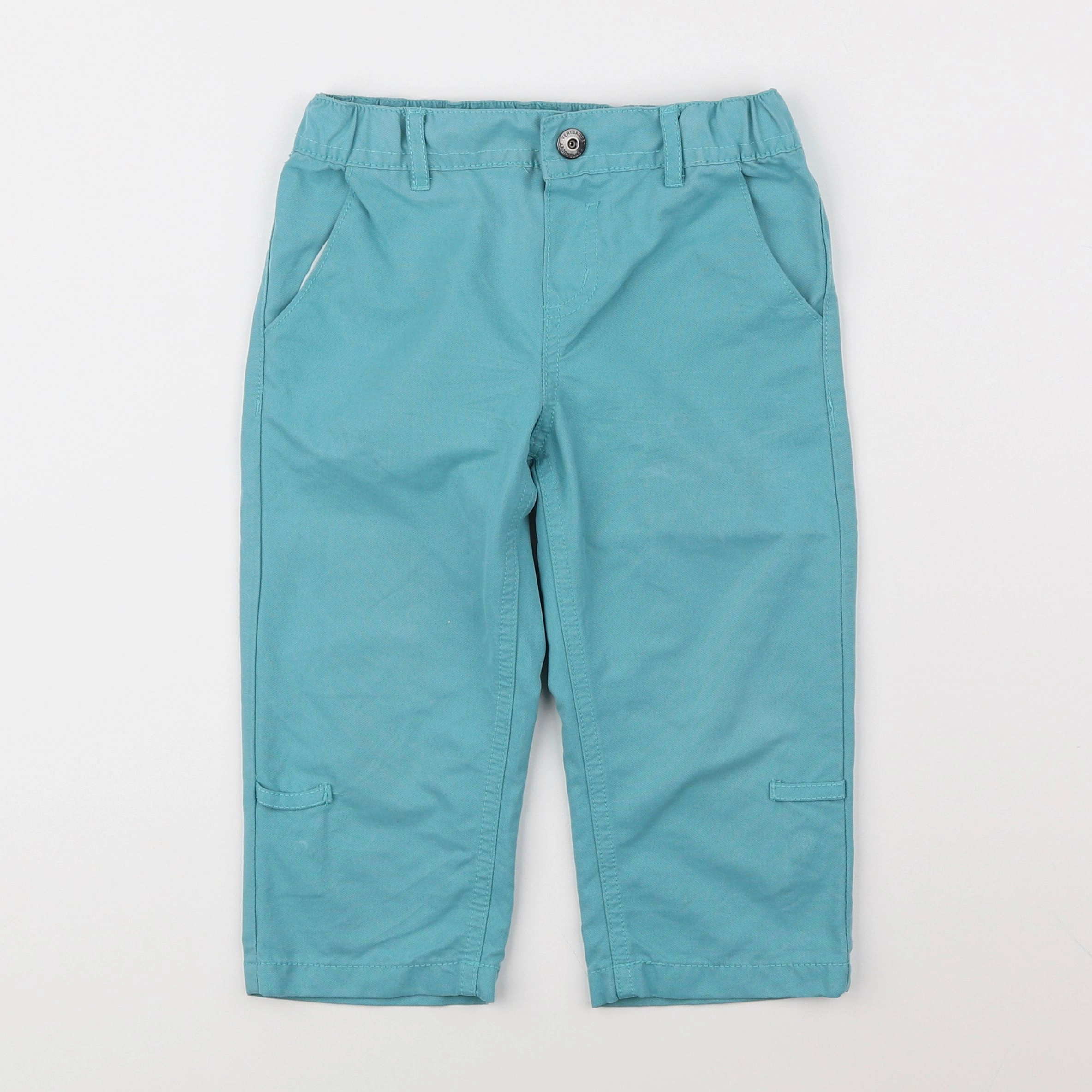 Vertbaudet - short bleu, vert - 5 ans