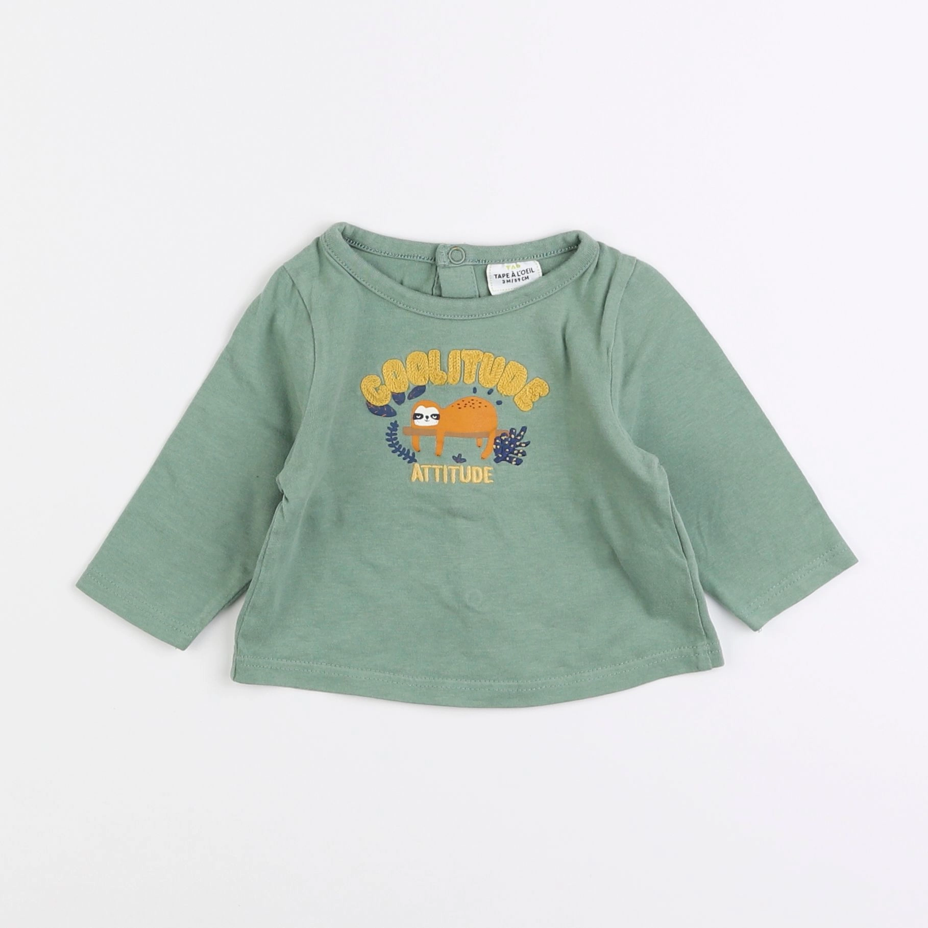 Tape à l'oeil - tee-shirt vert - 3 mois