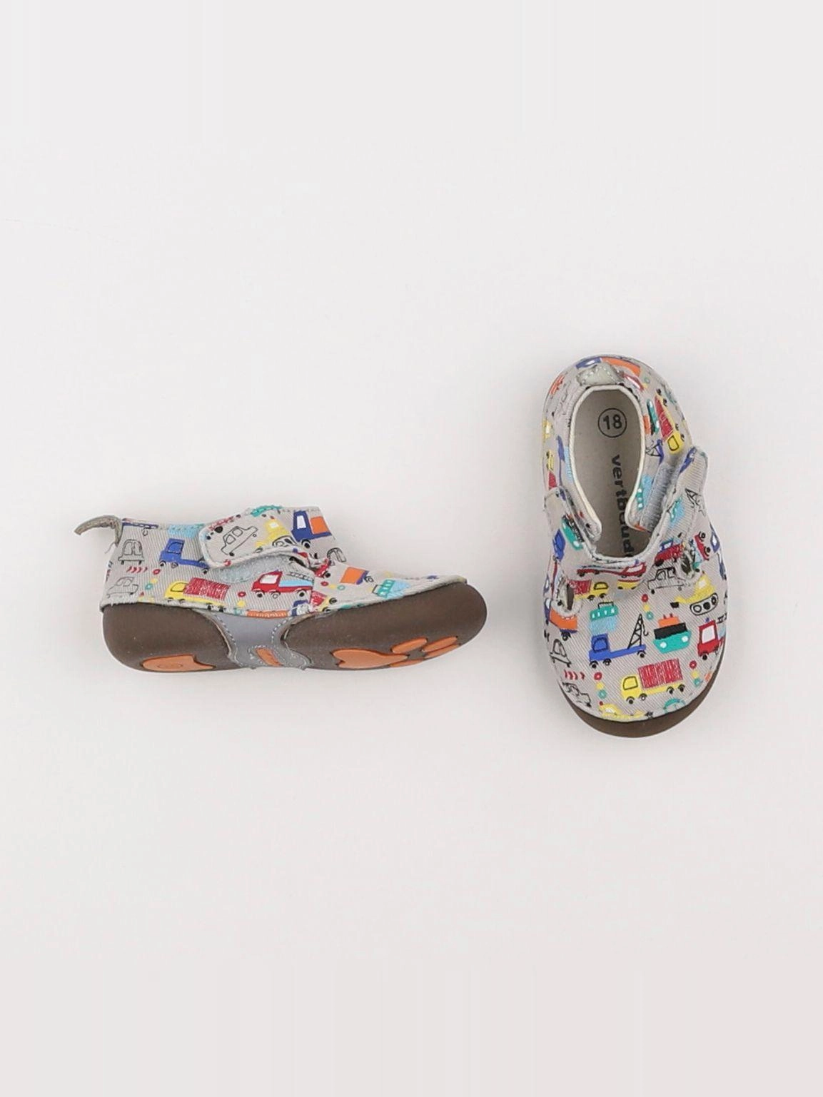 Vertbaudet - chaussons multicolore - pointure 18