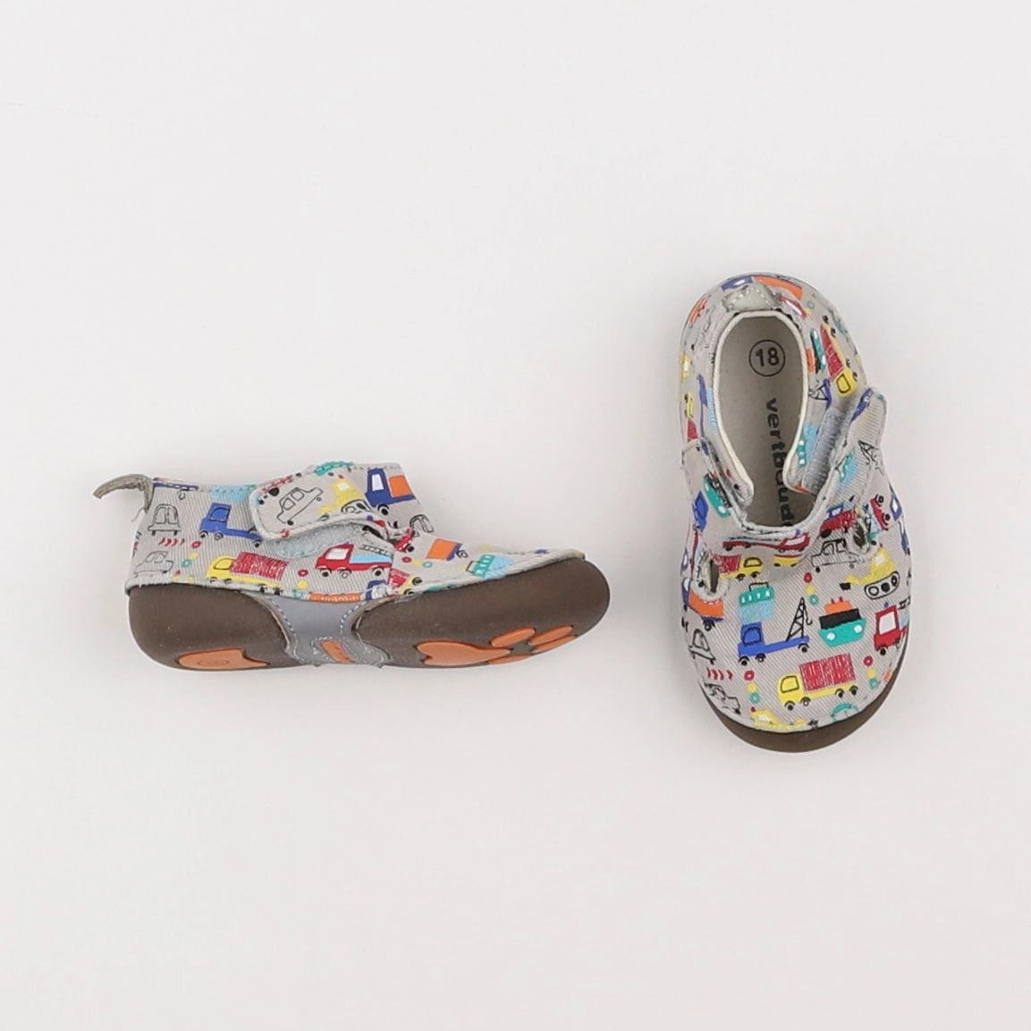 Vertbaudet - chaussons multicolore - pointure 18