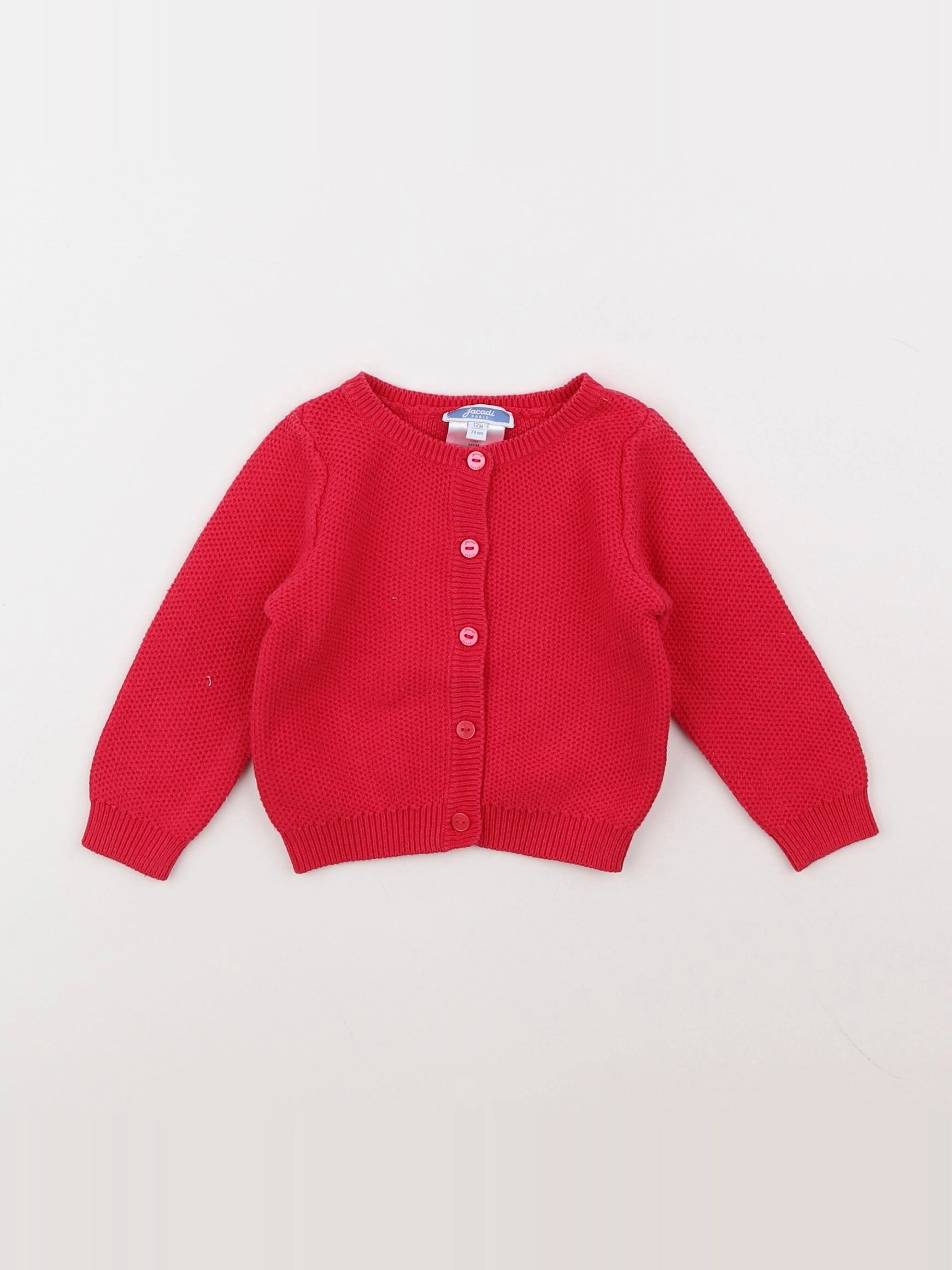 Jacadi - gilet rose - 12 mois