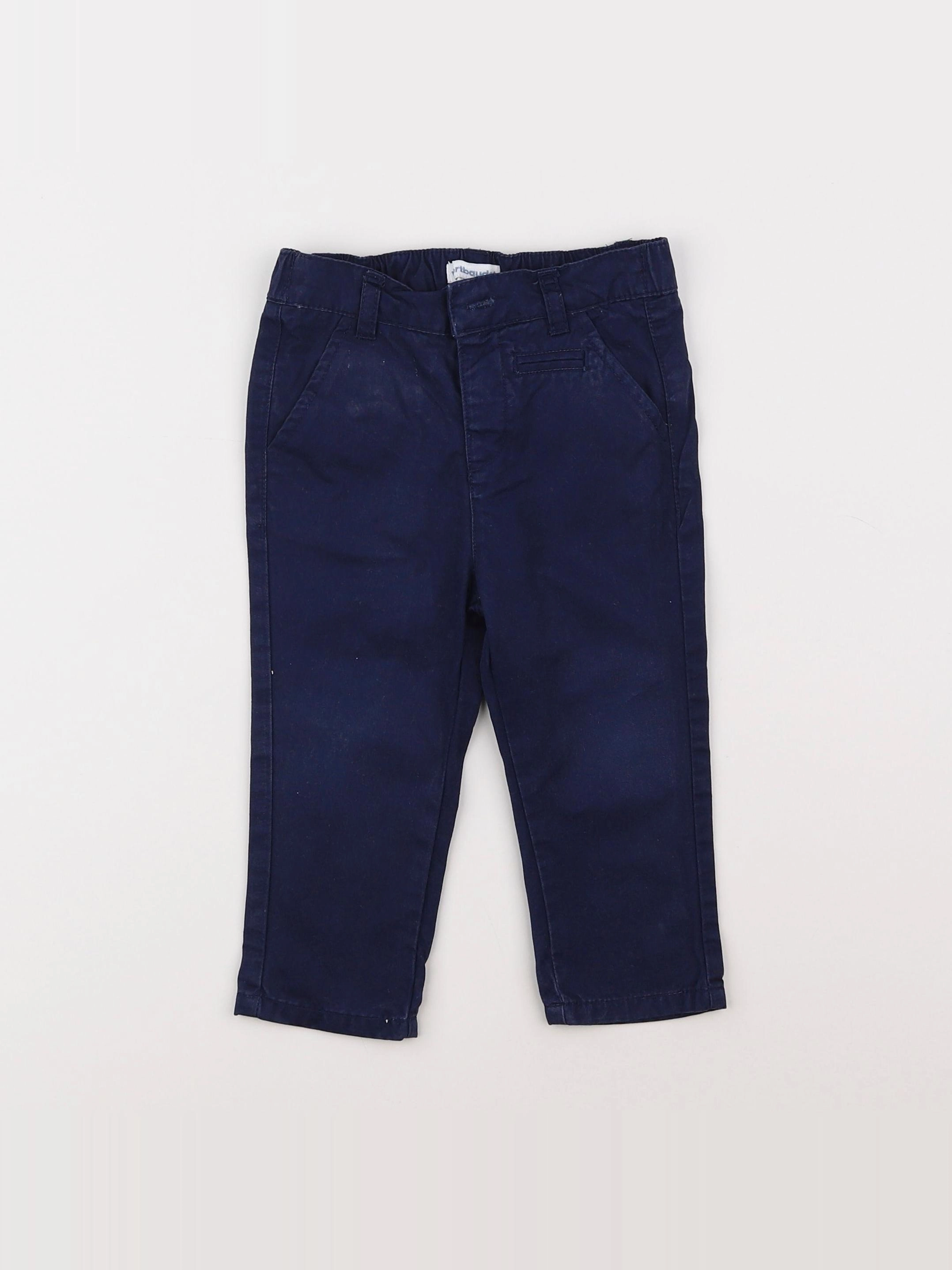 Vertbaudet - pantalon bleu - 18 mois