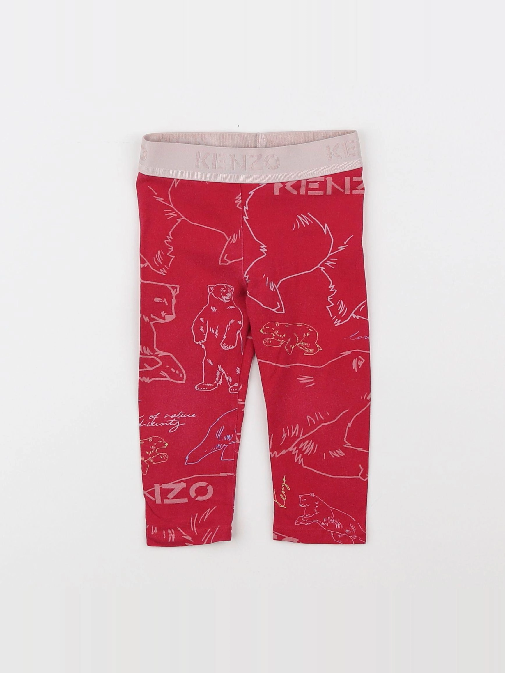 Kenzo - legging rouge - 18 mois